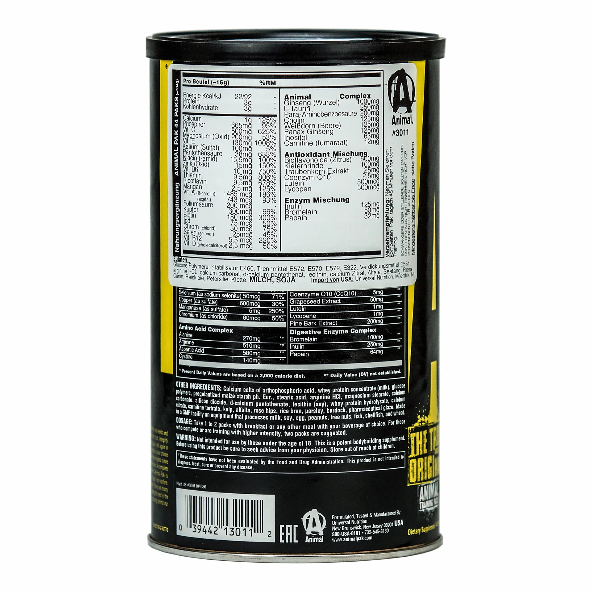 Universal Nutrition Animal Pak 44 sztuki