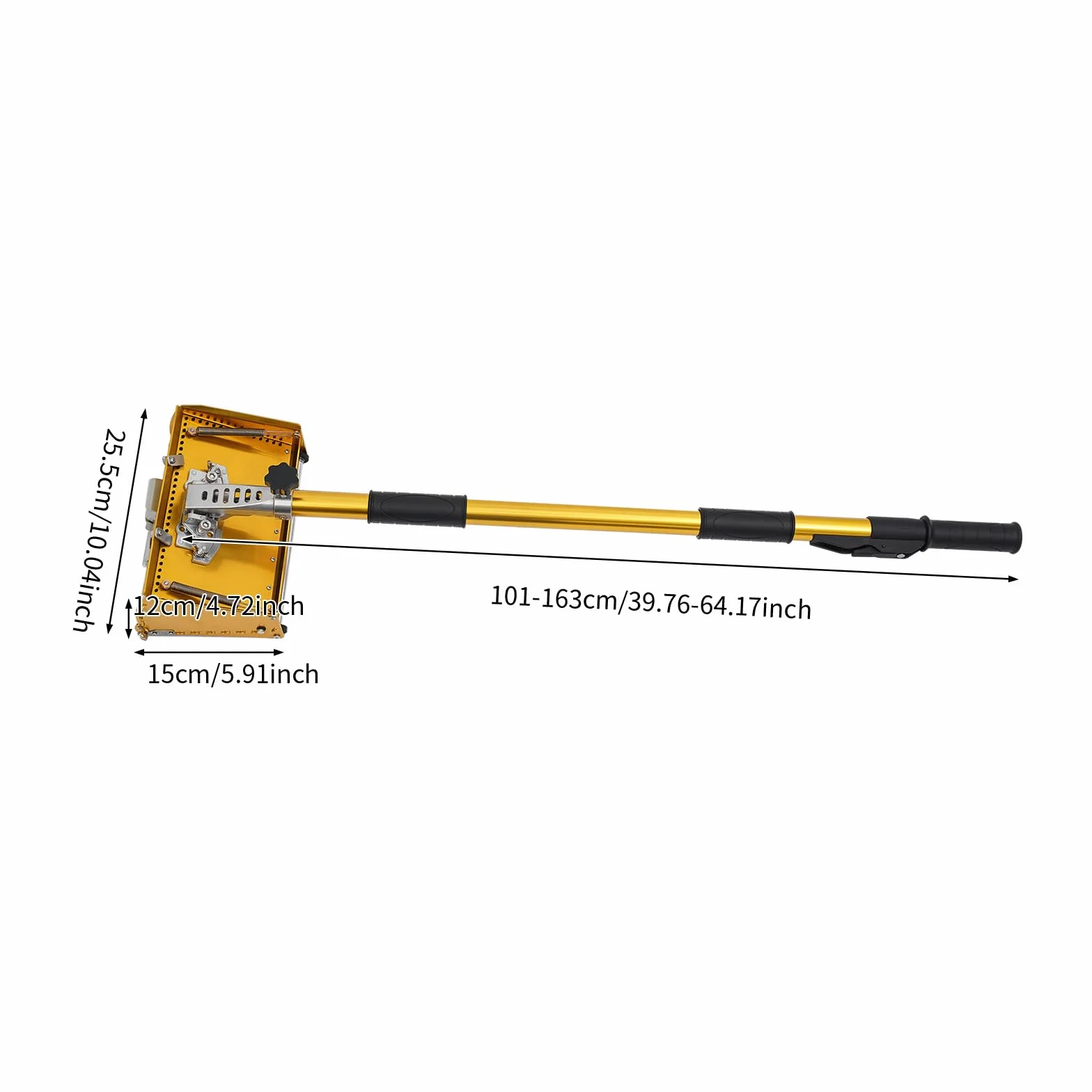 Zestaw płaskich pudełek do płyt kartonowo-gipsowych, 10", z uchwytem 105-168 cm, obracana o 30°, zestaw do wykończenia płyt gipsowo-kartonowych, narzędzi do Drywall, rolka narożna