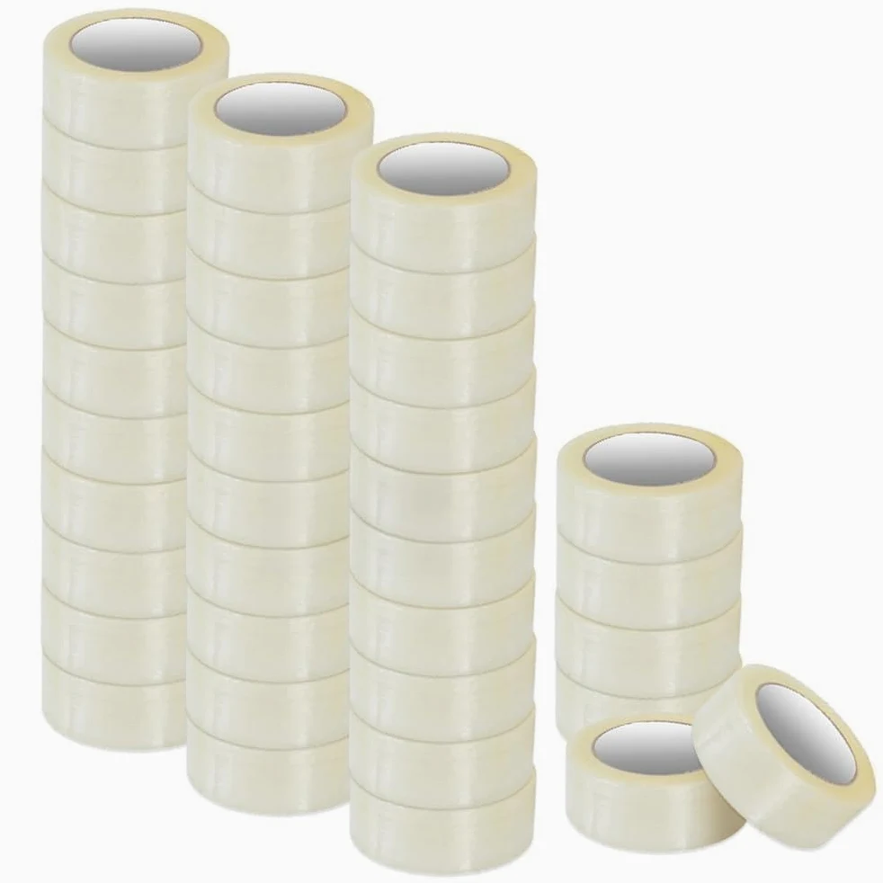 Pack and Move - Zestaw 36 rolek przezroczystej taśmy klejącej do pakowania i przeprowadzki - 100 M - jakość premium