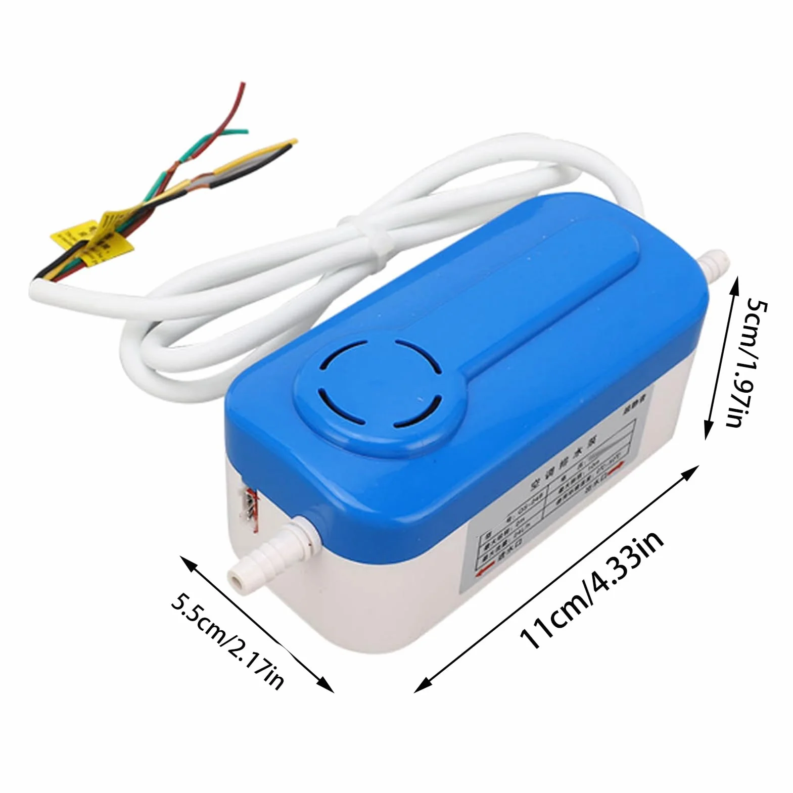 Automatyczna pompa kondensatu, AC110 do 240 V, 24 l/h, 200 ml, bezgłośna pompa do usuwania kondensatu HAVC, bezgłośna mini pompa spustowa do