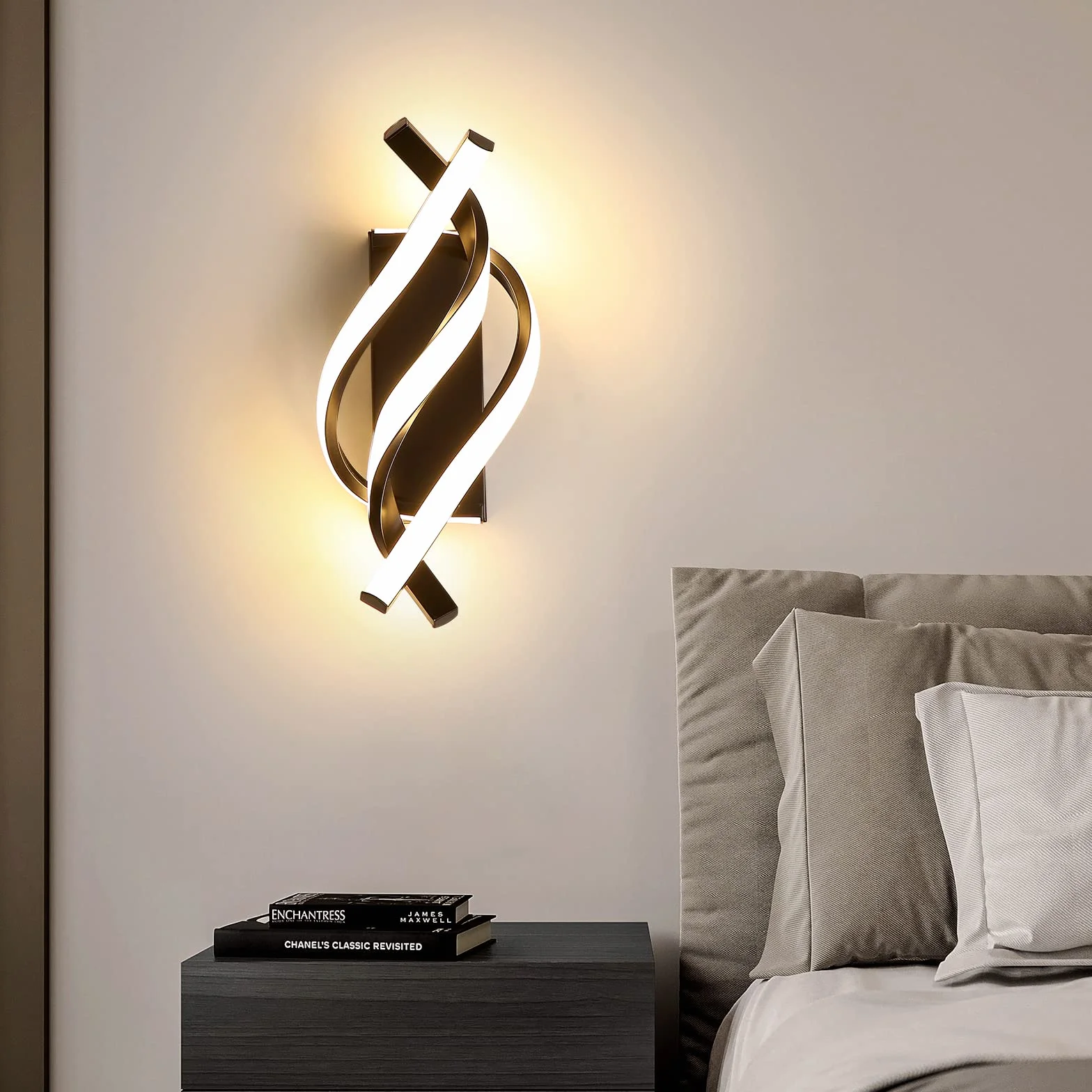Comely Kinkiet LED 22W 2500LM Prosta Lampa Ścienna Wewnętrzna