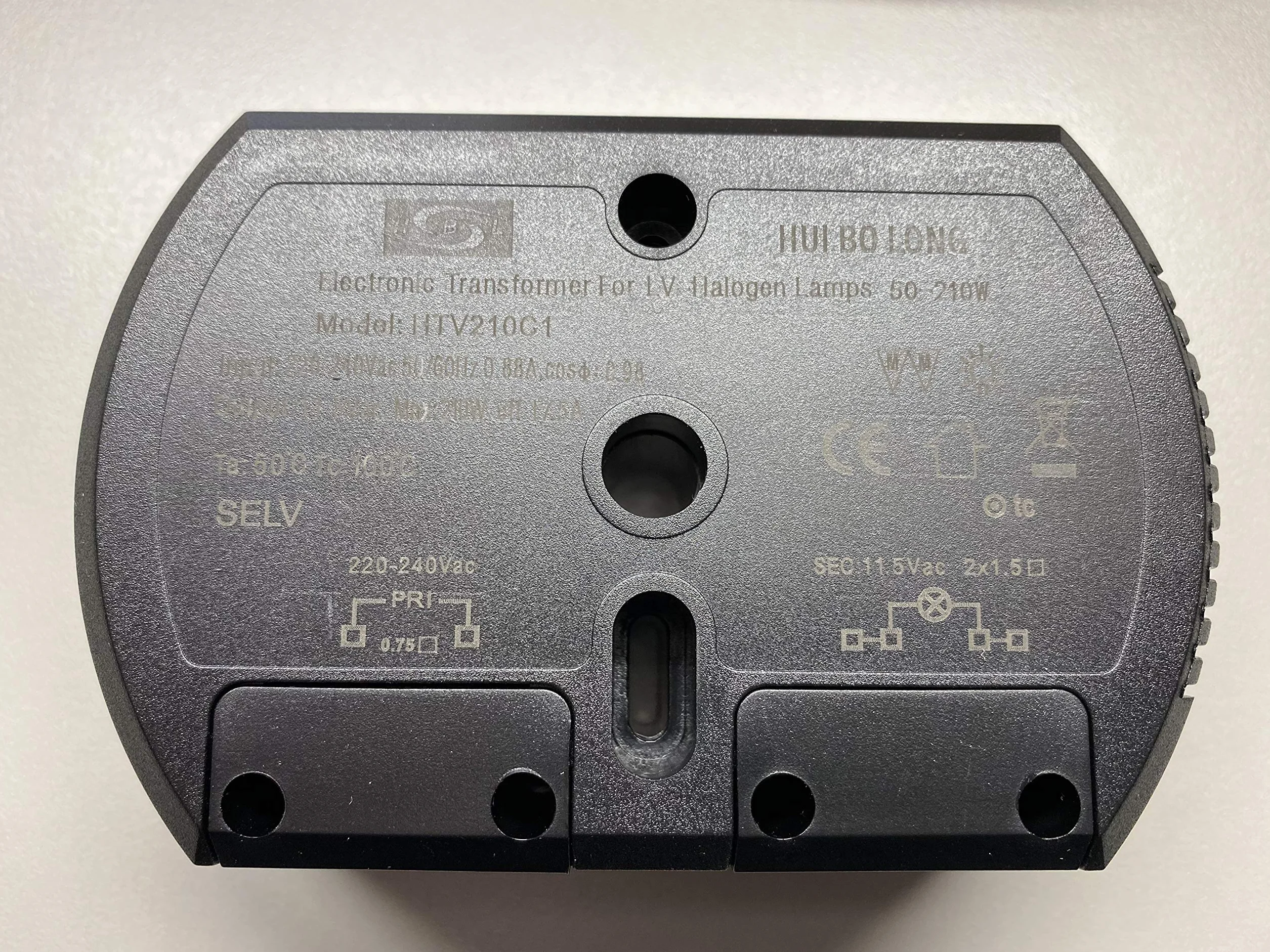 Transformator HTV210C1 50-210W 12V HBL HUI BO długi transformator elektroniczny