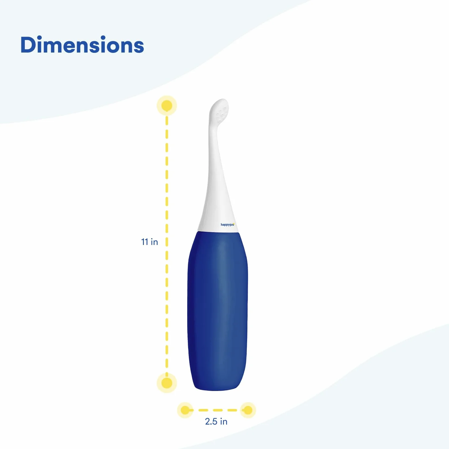 Happy Po prysznic 2.0 | bidet Easy | mobilny bidet podróżny | prysznic do miejsc intymnych | ciemnoniebieski