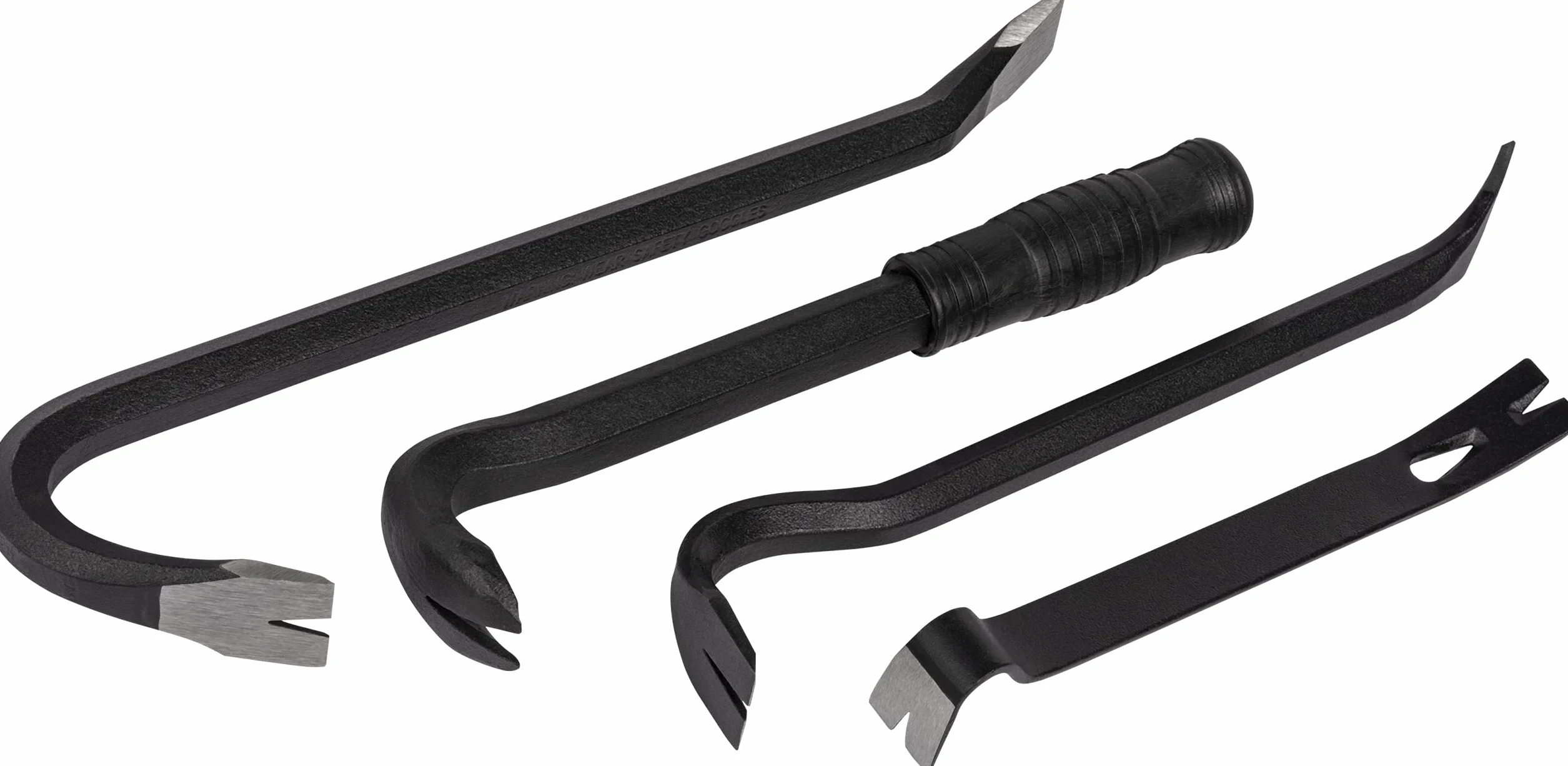 Roughneck ROU64951 zestaw 4-częściowy zestaw w zestawie: drążek do wraku (30 cm), ściągacz do paznokci (23 cm), ściągacz do deski podłogowej (10 ¼ cala) i mini drążek narzędziowy (7,5 cala)