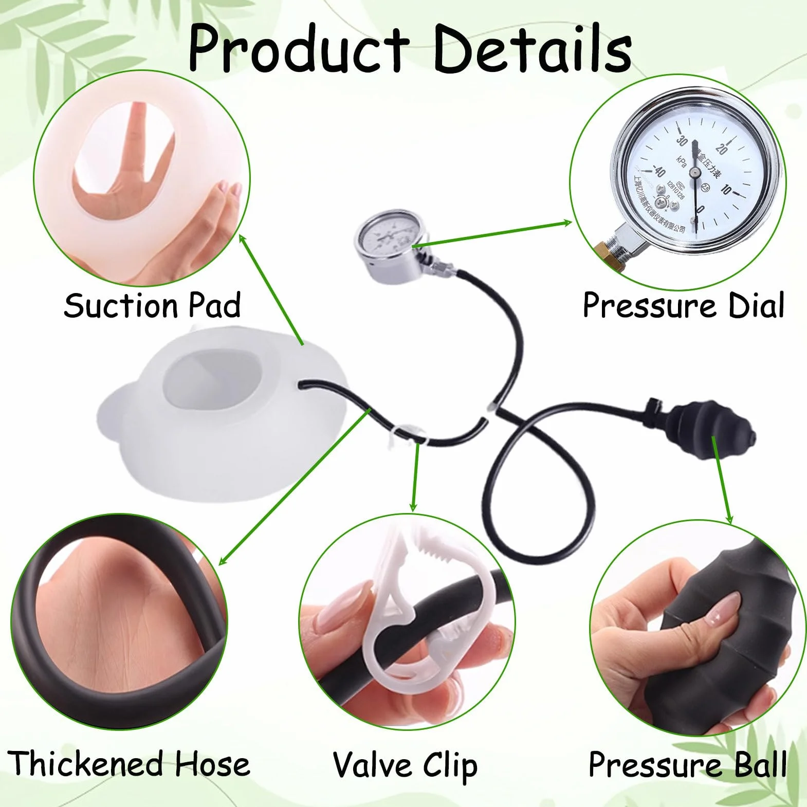 Pectus Excavatum Vacuum Bell, Orteza Na Klatkę Piersiową Dla GołęBi, UrząDzenie Korekcyjne Z Manometrem, Terapia Dzwonem PróżNiowym Standard-S