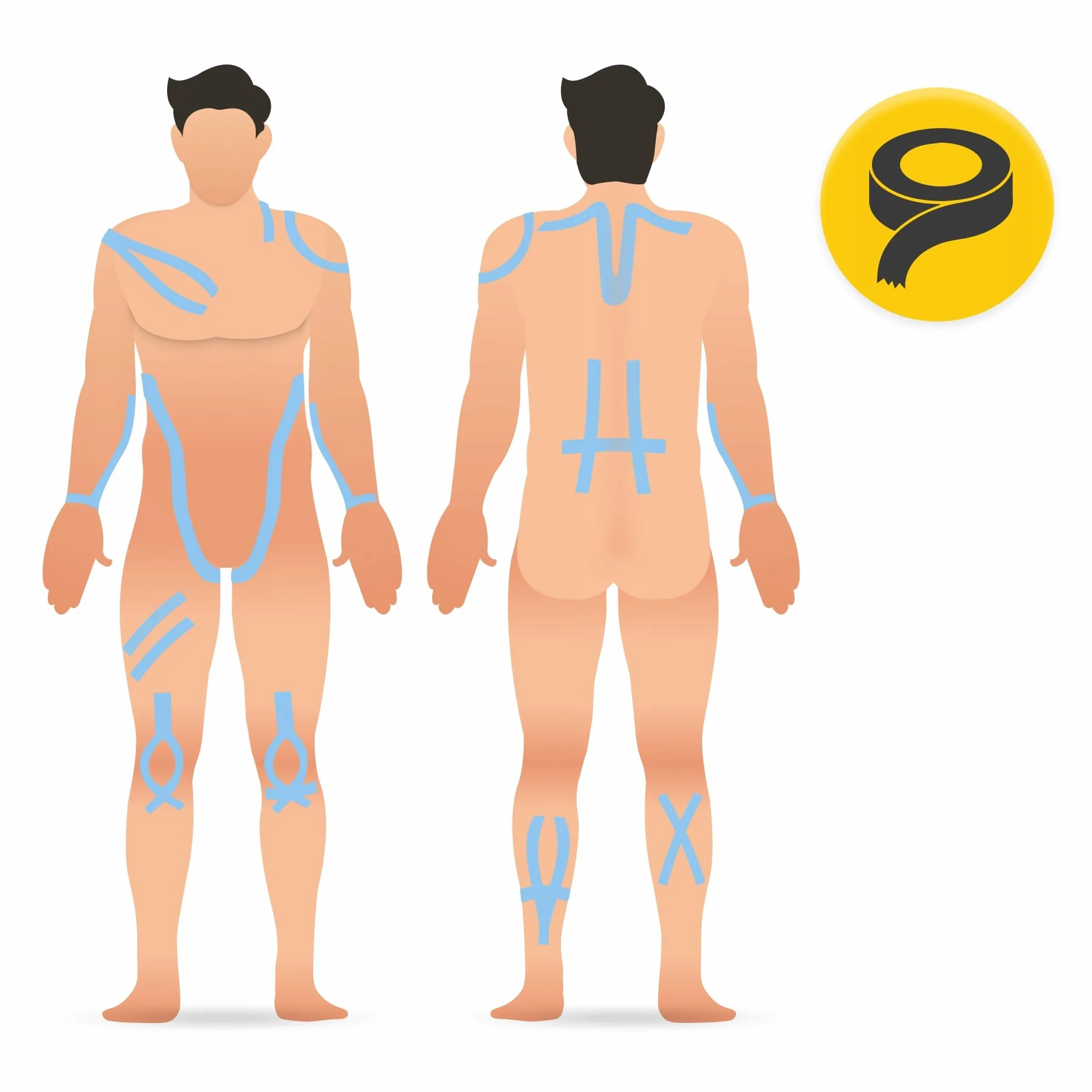 TAPE TEJPY KINESIOTAPING WODOODPORNE HIPOALERGICZNE TAŚMA PLASTRY KINESIO