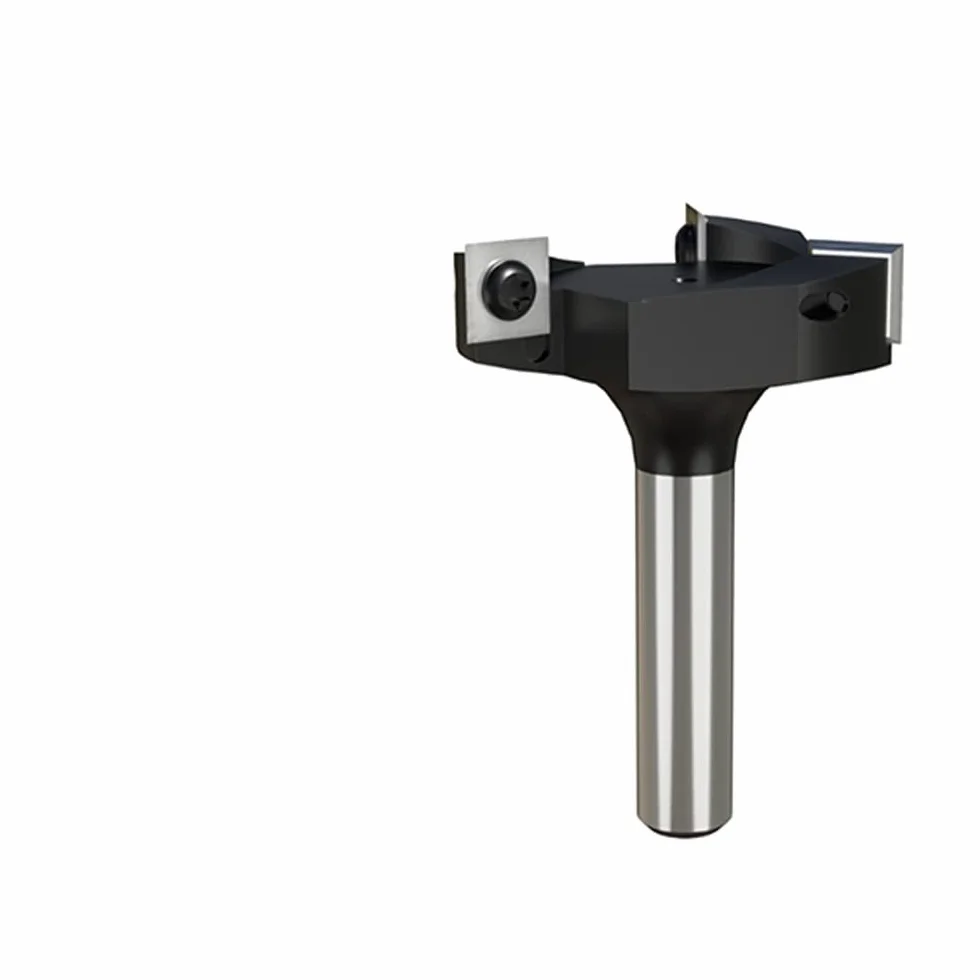 1/3 sztuk 3-flet strugarka do drewna Bit 37mm 59mm 60mm średnica cięcia 8mm 12mm Shank Spoilboard frezowanie powierzchni wkładka płyta węglikowa(12.7mm)