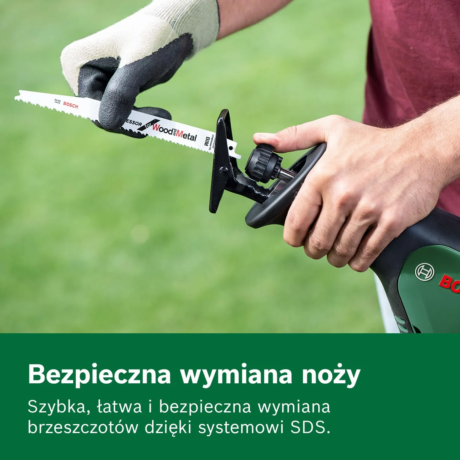 Bosch Home and Garden Akumulatorowa piła szablasta AdvancedRecip 18 (bez akumulatora, system 18V, opakowanie kartonowe)