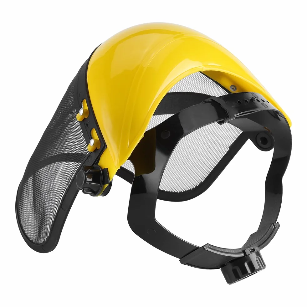 ViaGasaFamido Kask do logowania, maska ochronna, regulowana siatka, wizjer do pił łańcuchowych, prac ogrodowych, logowania, podkaszarki, gospodarki leśnej