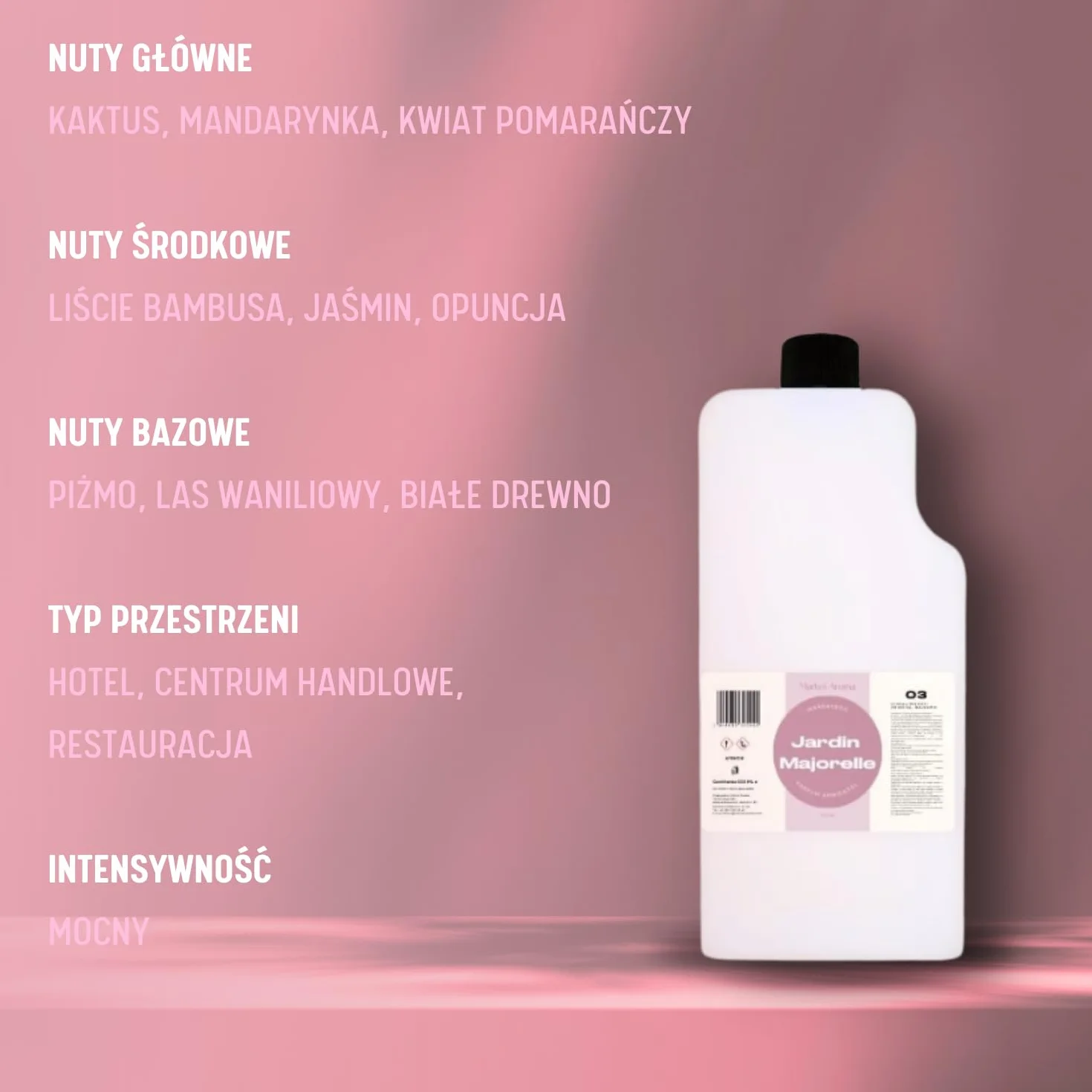 Wkład Zapachowy do Dyfuzorów Infinity | Zapach Kwiatowy | Pojemność: 500 ml | Pomieszczenia do 150 m2