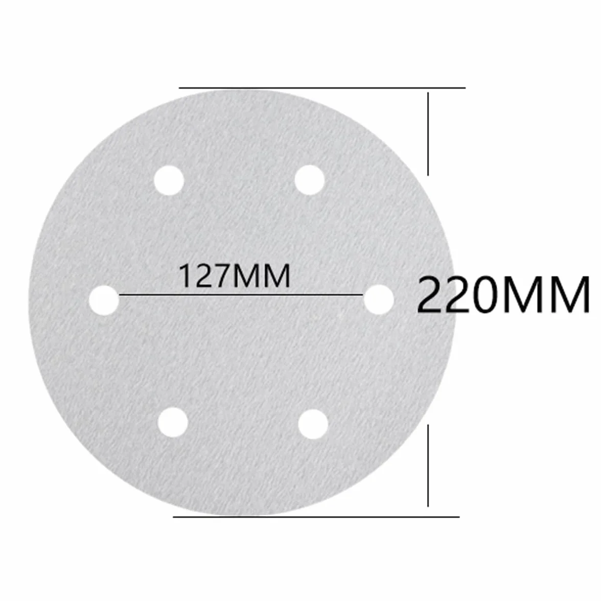 Tarcze szlifierskie 225 mm - 100 szt. papieru ściernego z rzepem do szlifierki do płyt gipsowo-kartonowych, 6 otworów, różne ziarnistość