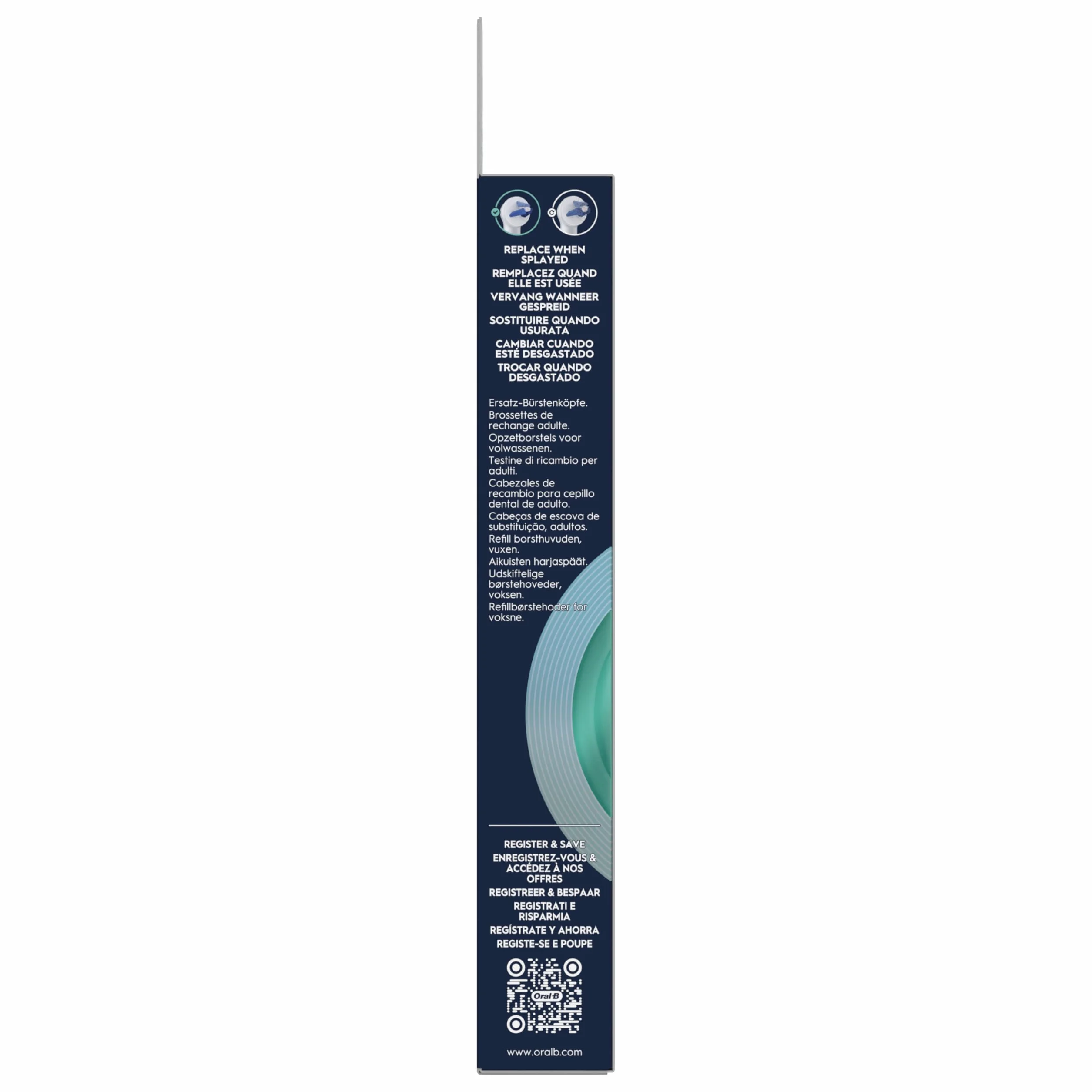 Oral-B iO Interdental Clean, autentyczne okrągłe szczotki, odpowiednie do aparatów ortodontycznych, implantów i źle ustawionych zębów, x2