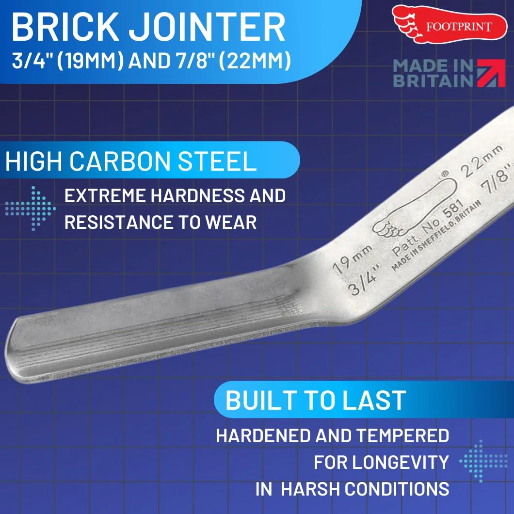 Footprint 581 Brick Jointer łącznik ceglany, 3/4" (19 mm) i 7/8" (22 mm)