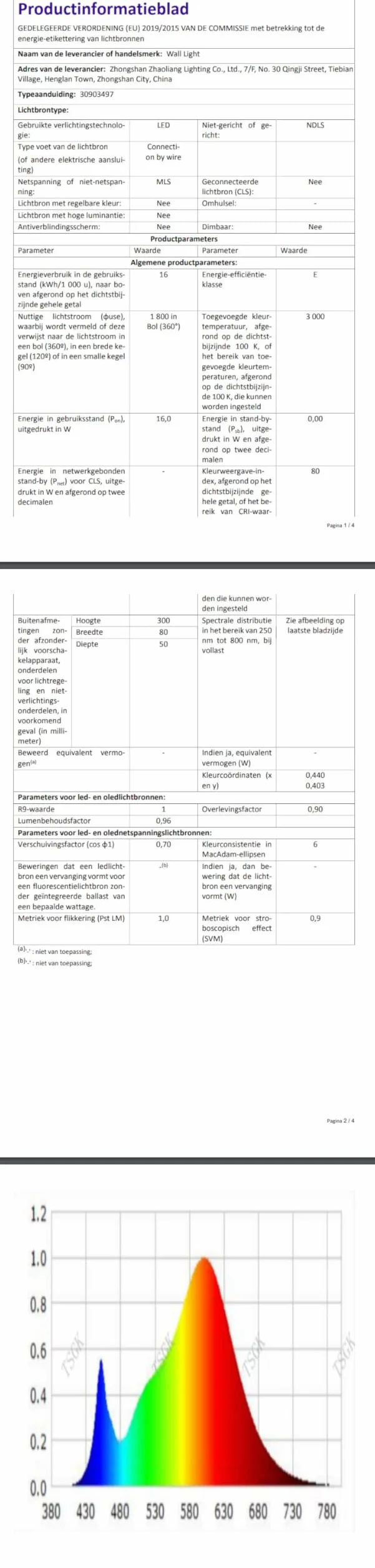 Riserva Zewnętrzna lampa ścienna LED 16 W, wodoodporna IP65 lampa zewnętrzna, 3000 K ciepła biel czarna lampa ścienna do wnętrz 30 cm