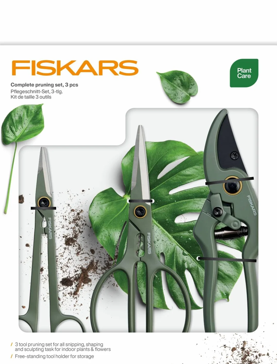 Fiskars Plant Care Zestaw do pielęgnacji roślin 3 szt.