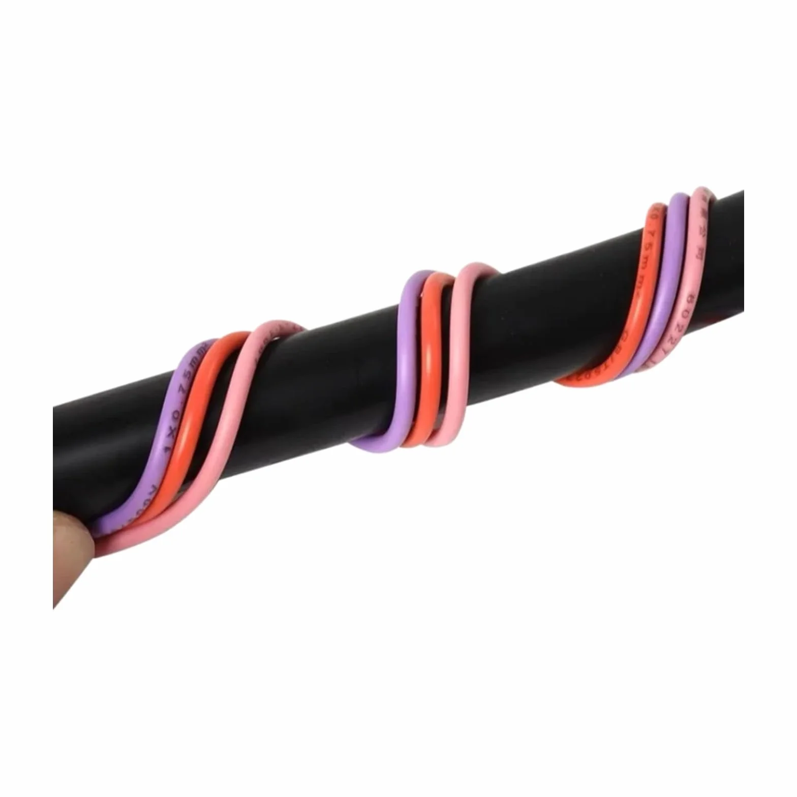 Kabel miedziany PVC 300/500V z rdzeniem multifilamentowym (BLACK; 10 m; 17AWG (1,0 mm2))