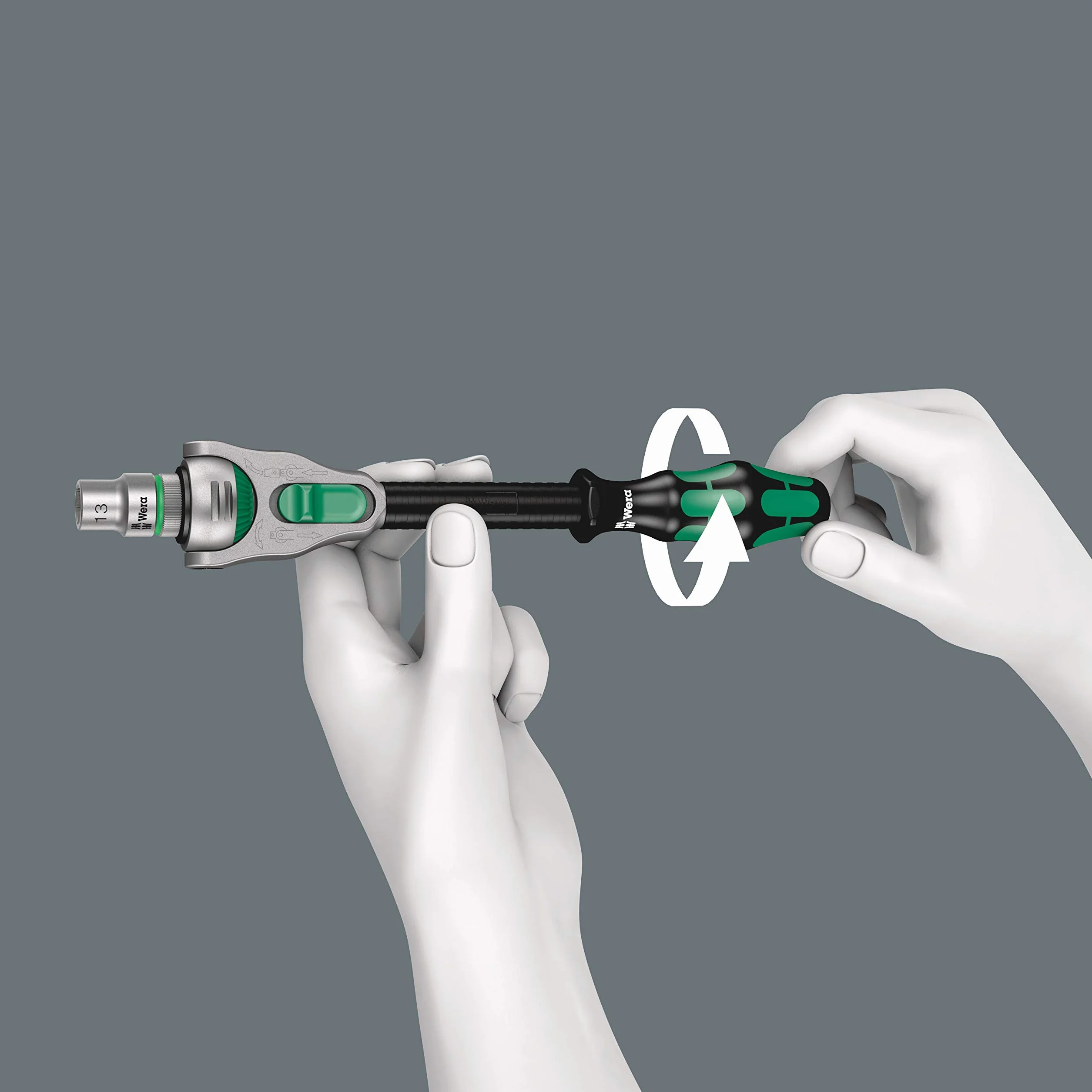 Wera Zyklop Speed 8100 SA 6 05004016001, klucze nasadowe z grzechotką, metryczne 1/4”, zestaw 28-częściowy