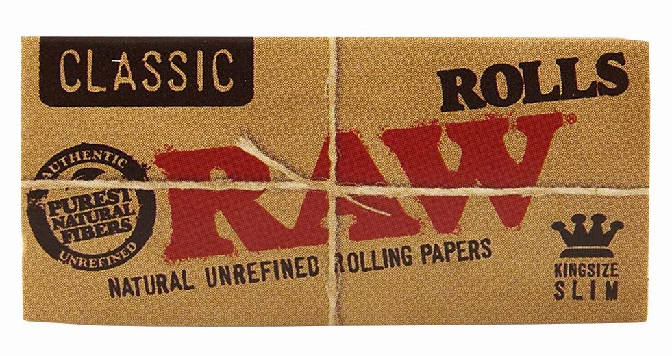 RAW Classic Rolls Slim 5 m długość niewybielana, 12 x rolki