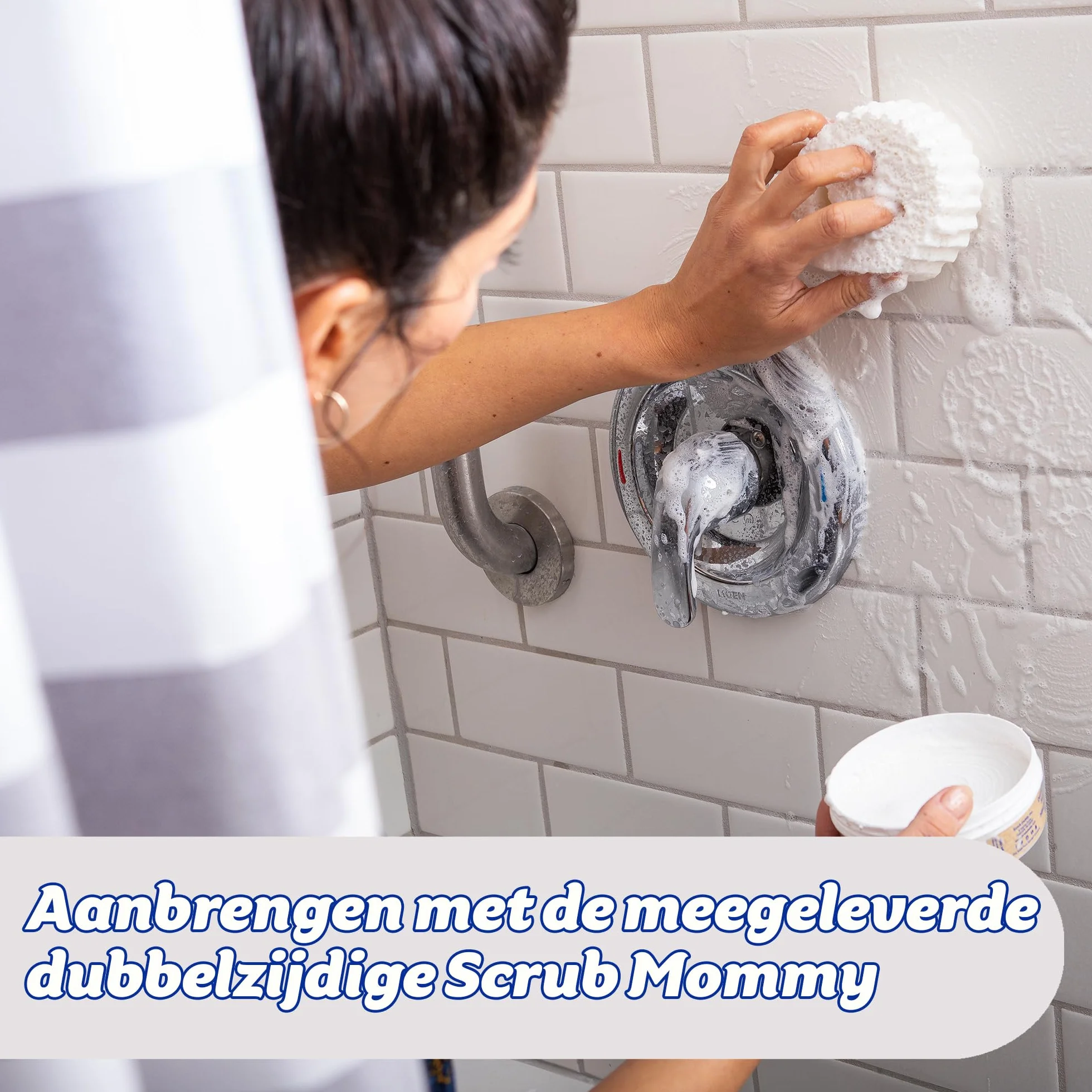 Scrub Daddy Power Paste Naturalna pasta czyszcząca + Bezbarwny peeling Mommy, 2-częściowy zestaw