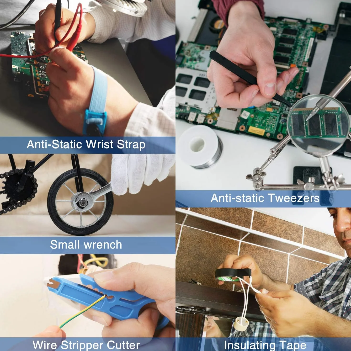 Elektryczny zestaw lutowniczy 24 w 1, 60 W, regulowana temperatura 200-450°C, 5 grotów, cyfrowy multimetr, stojak, pompa rozlutowująca