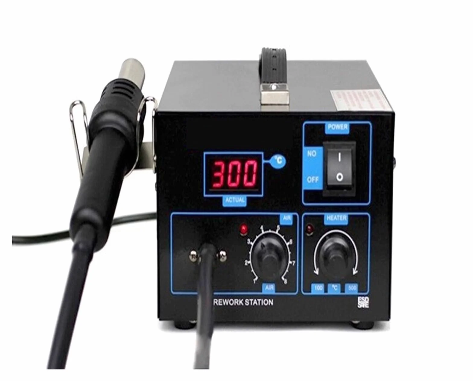 Stacja lutownicza 550 W Temperatura 100-450 Stopni Celsjusza 850AD Stacja Lutownicza Na Gorącą Wiatrówkę Stacja Lutownicza SMD Stacja Na Opalarkę