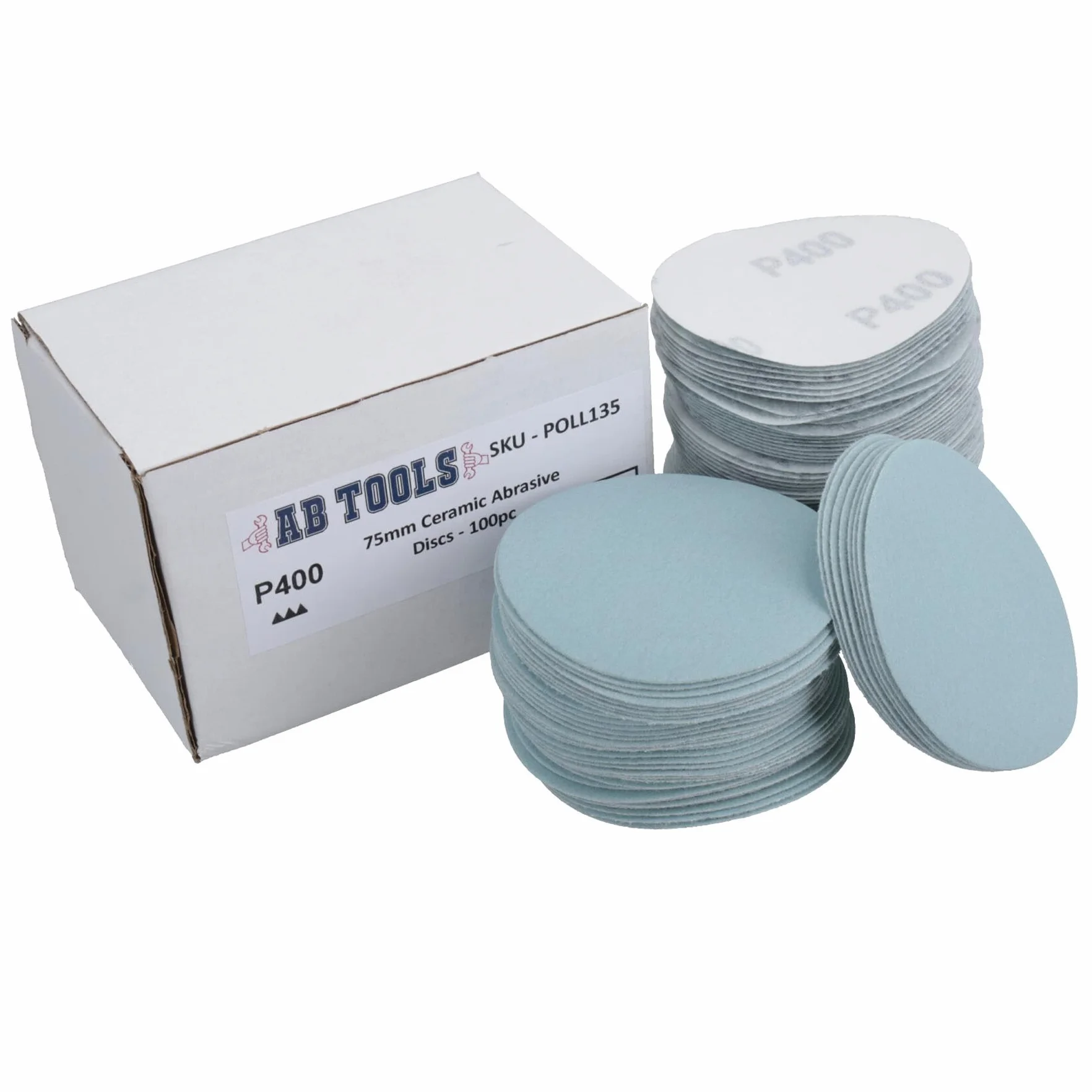 75 mm ceramiczne ścierne tarcze polerskie hak i pętla ziarnistość 400 500 szt
