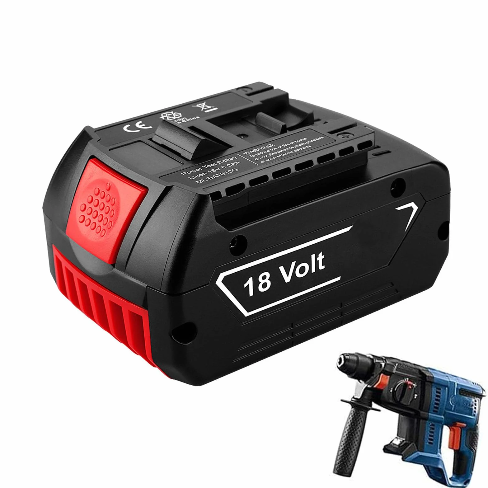 Akumulator litowo-jonowy 18 V zamienny do narzędzi systemowych 3000 mAh 4000 mAh 5000 mAh 6000 mAh odpowiedni do akumulatora bezprzewodowego