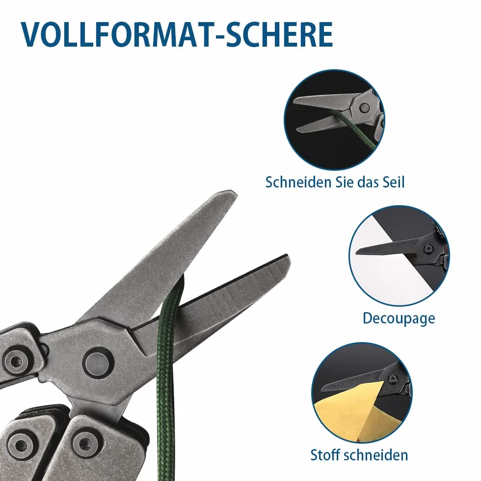 NexTool Flagship Pro narzędzie wielofunkcyjne 16 w 1, składane szczypce ze stali nierdzewnej, nóż kieszonkowy z otwieraczem do butelek/puszek, nożyczkami, nożem i piłą, na kemping, do naprawy, jako