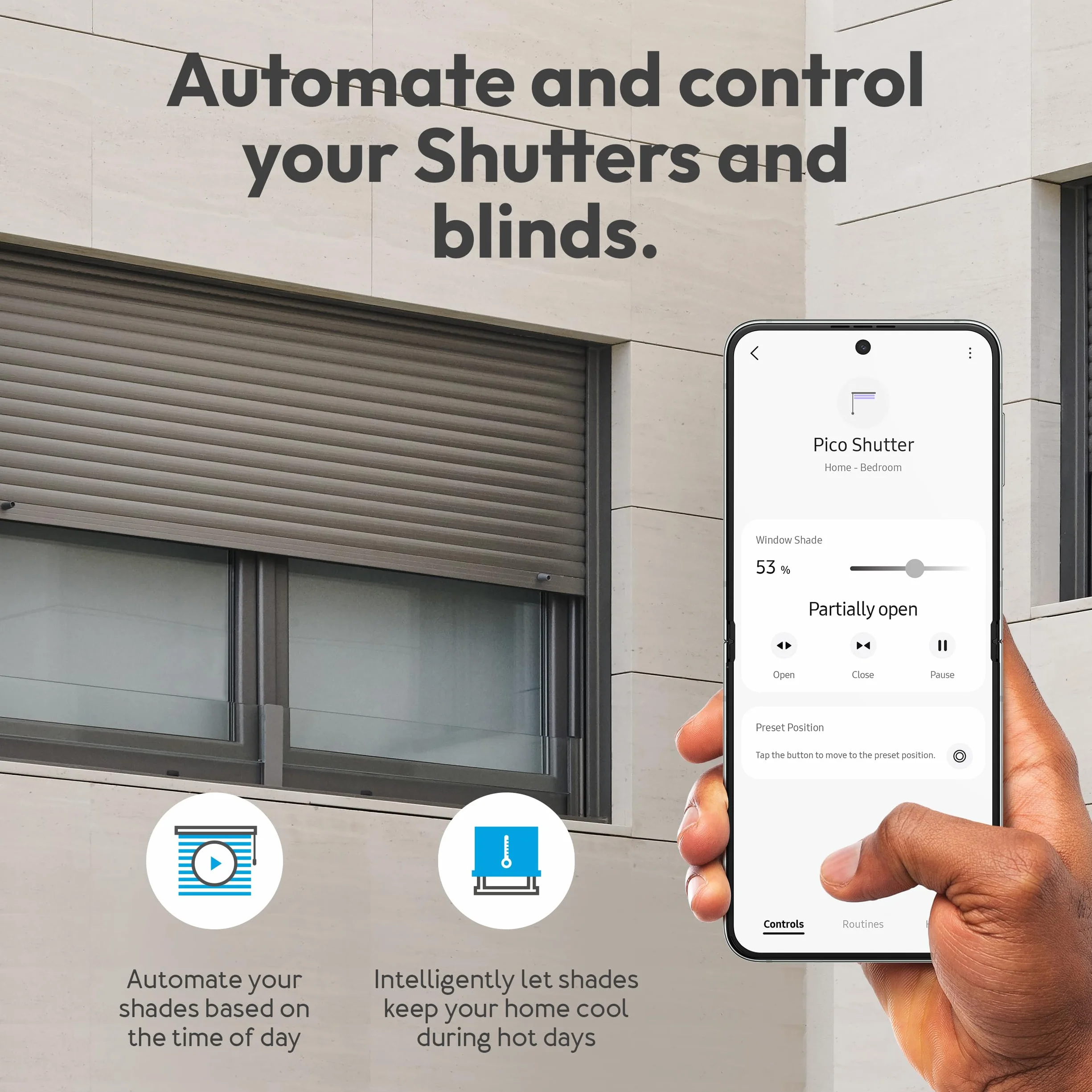 Aeotec Pico Shutter – inteligentne sterowanie roletą, bramy rzymskie, markizy lub bramy garażowe, Zigbee, HomeAssistant, sterowanie sceną, repeater, wymagany koncentrator, Works-with-SmartThings,