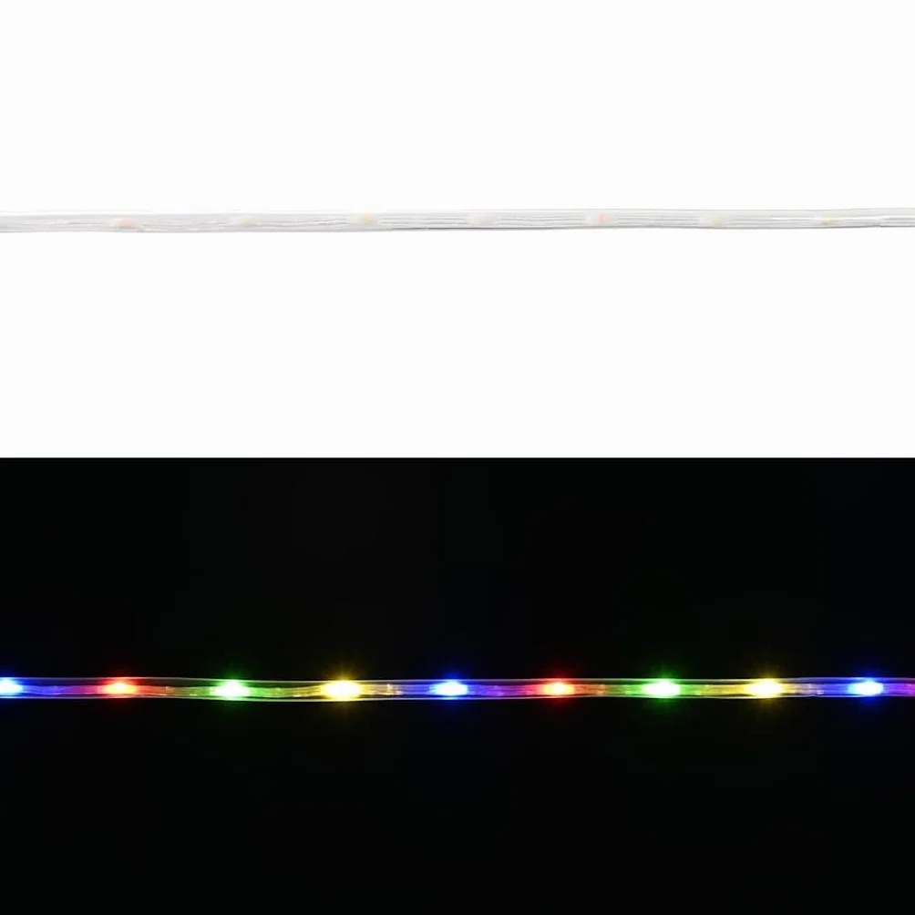 vidaXL Lina świetlna z 240 diodami LED Wielokolorowe 10 m PVC, Oświetlenie LED, elastyczne lampki na żyłce, dekoracyjne świetlne akcenty, do domu i ogrodu, idealne na Święta