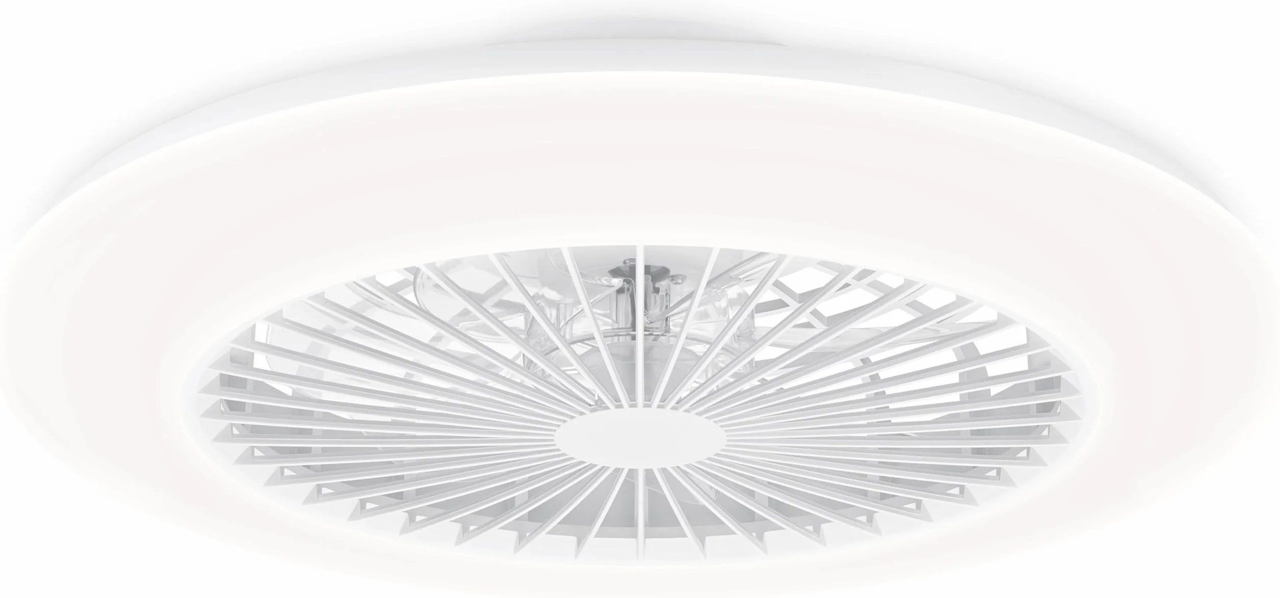 Philips Oprawa Sufitowa z Wentylatorem i Pilotem Amigo Fan Light Flat LED 25 W i 60 W, Biały