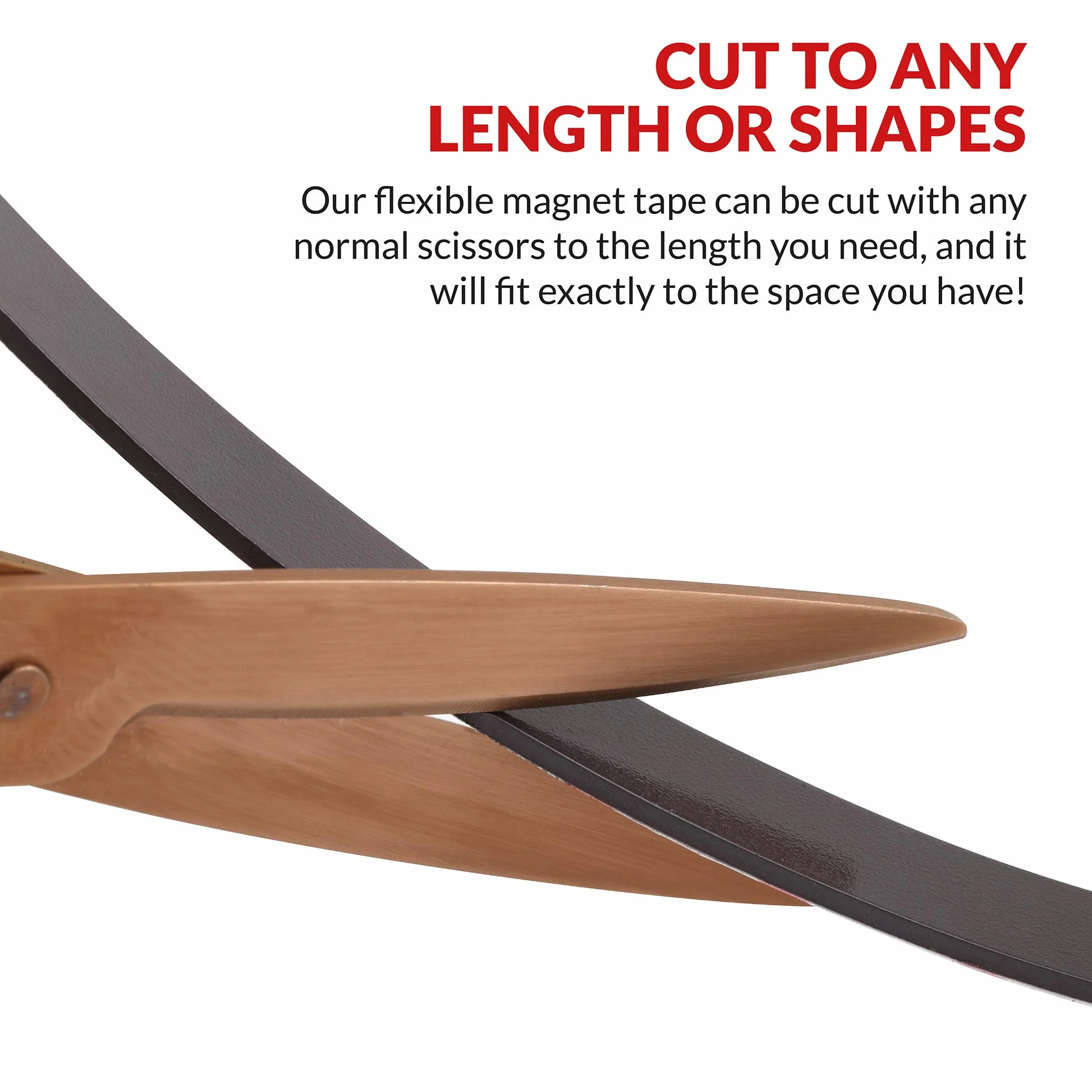 Magnetic Tape, 15 Feet Magnet Tape Roll (1/2'' Wide x 15 ft Long), with 3M Strong Adhesive Backing. Perfect for DIY, Art Projects, whiteboards & Fridge Organization