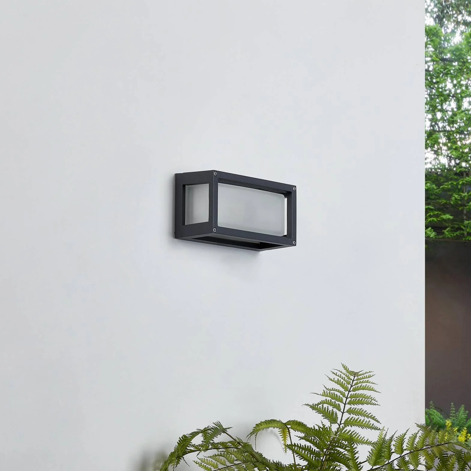 Lucande 'Aurelien', stylnowoczesny, kolor czarny, aluminium, IP54, ¿arówka E27