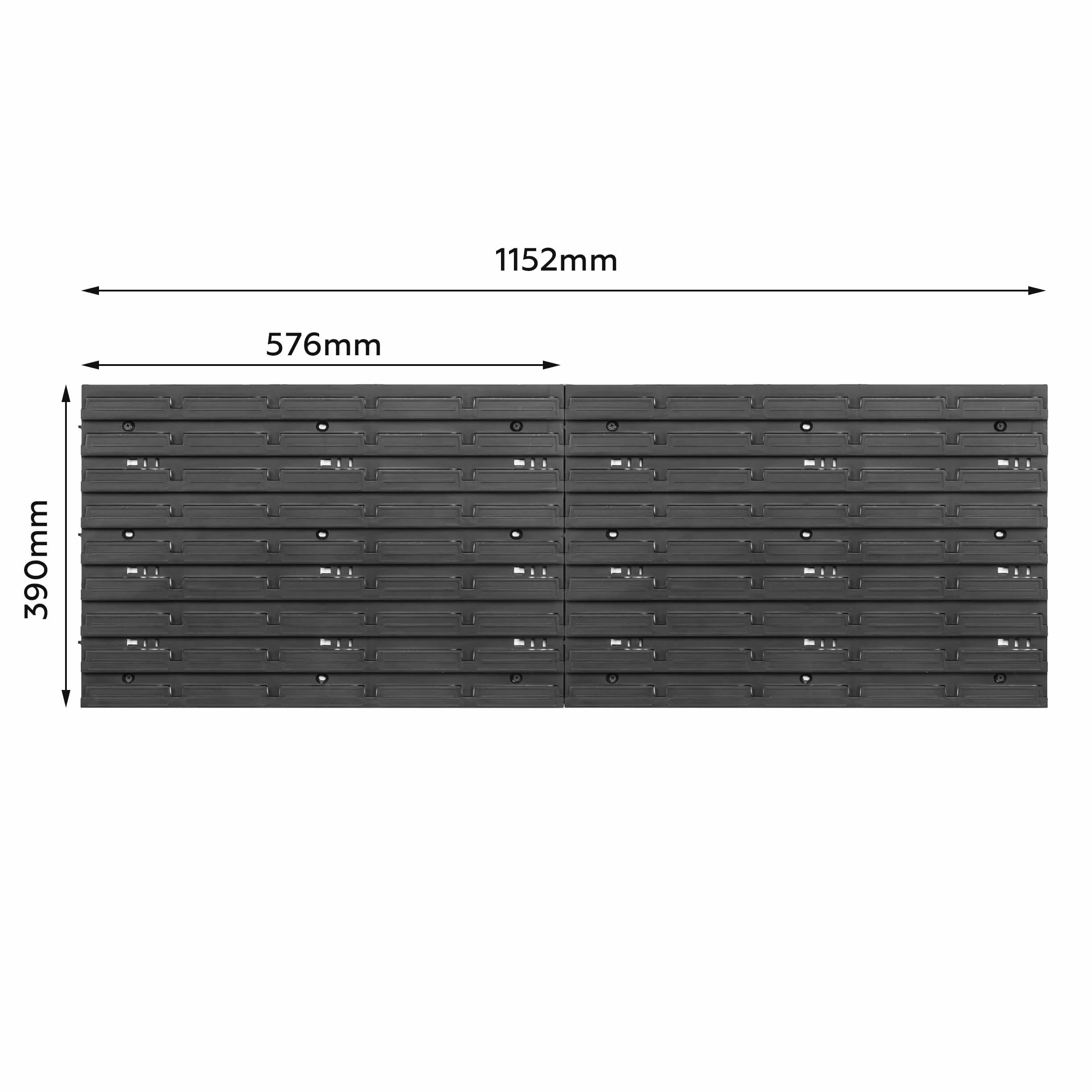 Regał warsztatowy ścienny z pojemnikami 115x39 cm 27 szt. system magazynowy