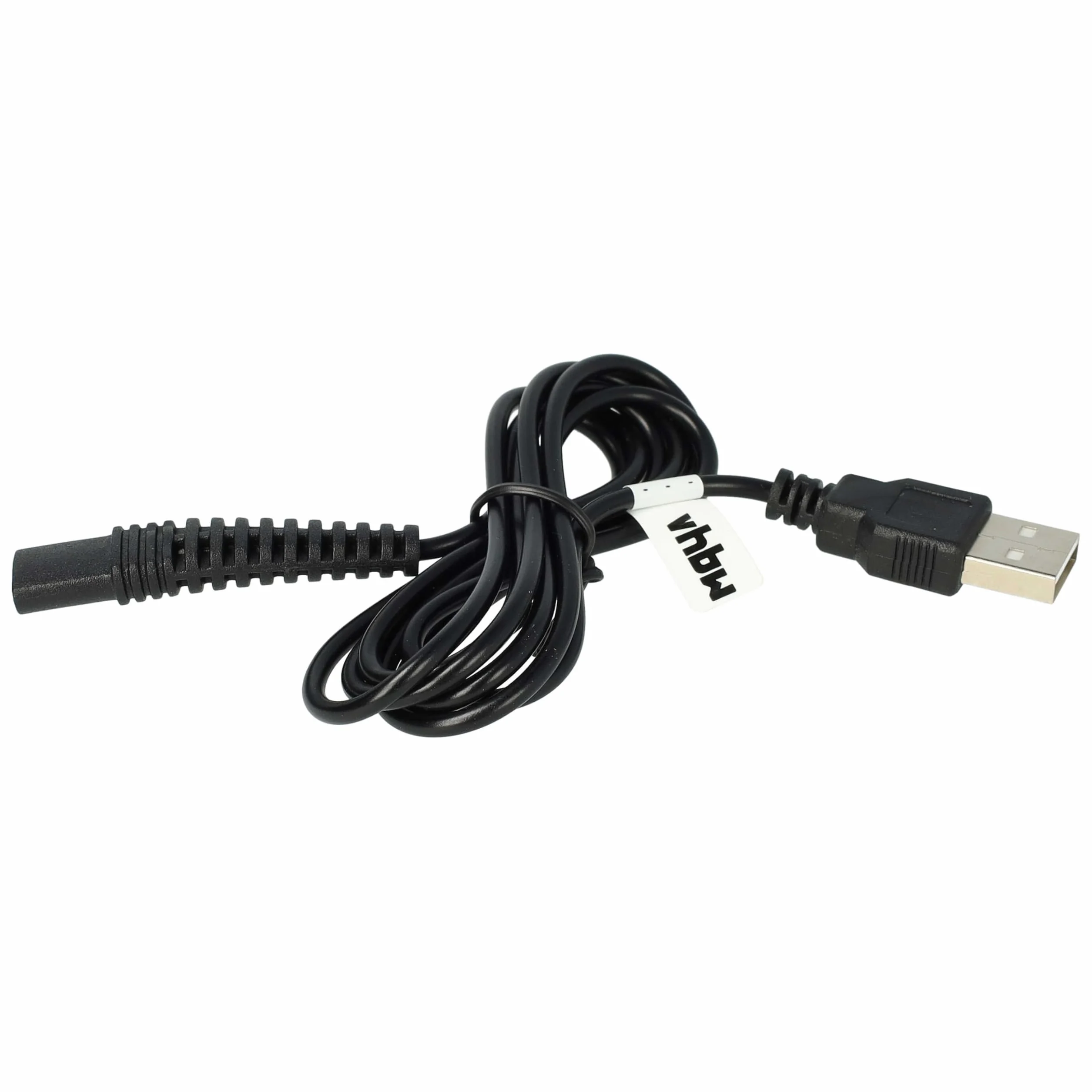 vhbw Kabel do ładowania kompatybilny z Oral-B Genius 9000S, 9000S, czarny, 9000S, biała szczoteczka do zębów 9000S, kabel zasilający, 120 cm, czarny