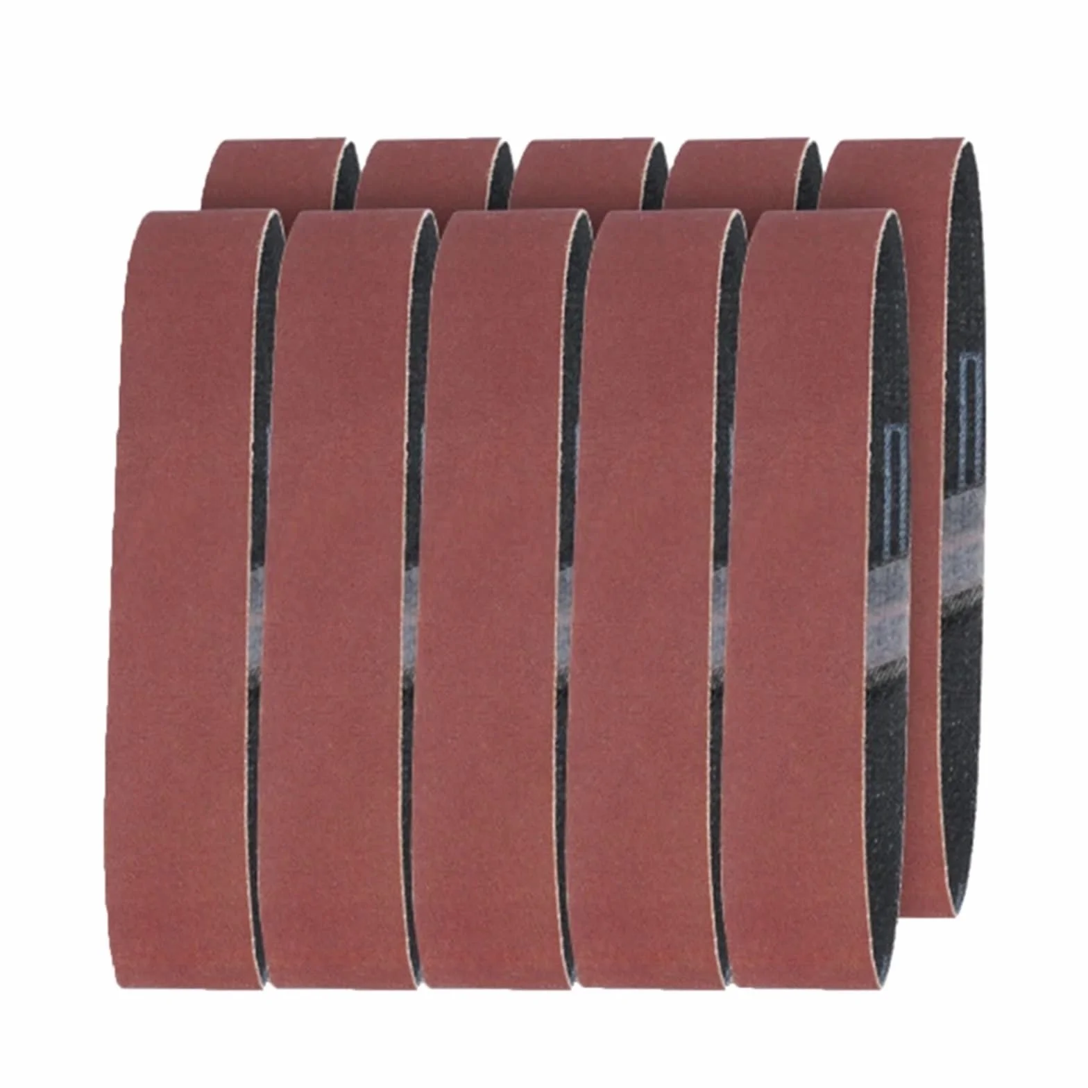 Szlifierka taśmowa Taśmy szlifierskie 10 sztuk 25x330mm Taśma ścierna zapobiegająca zatykaniu 120/320/600/800/1000 Grys do drewna(120 Grits)