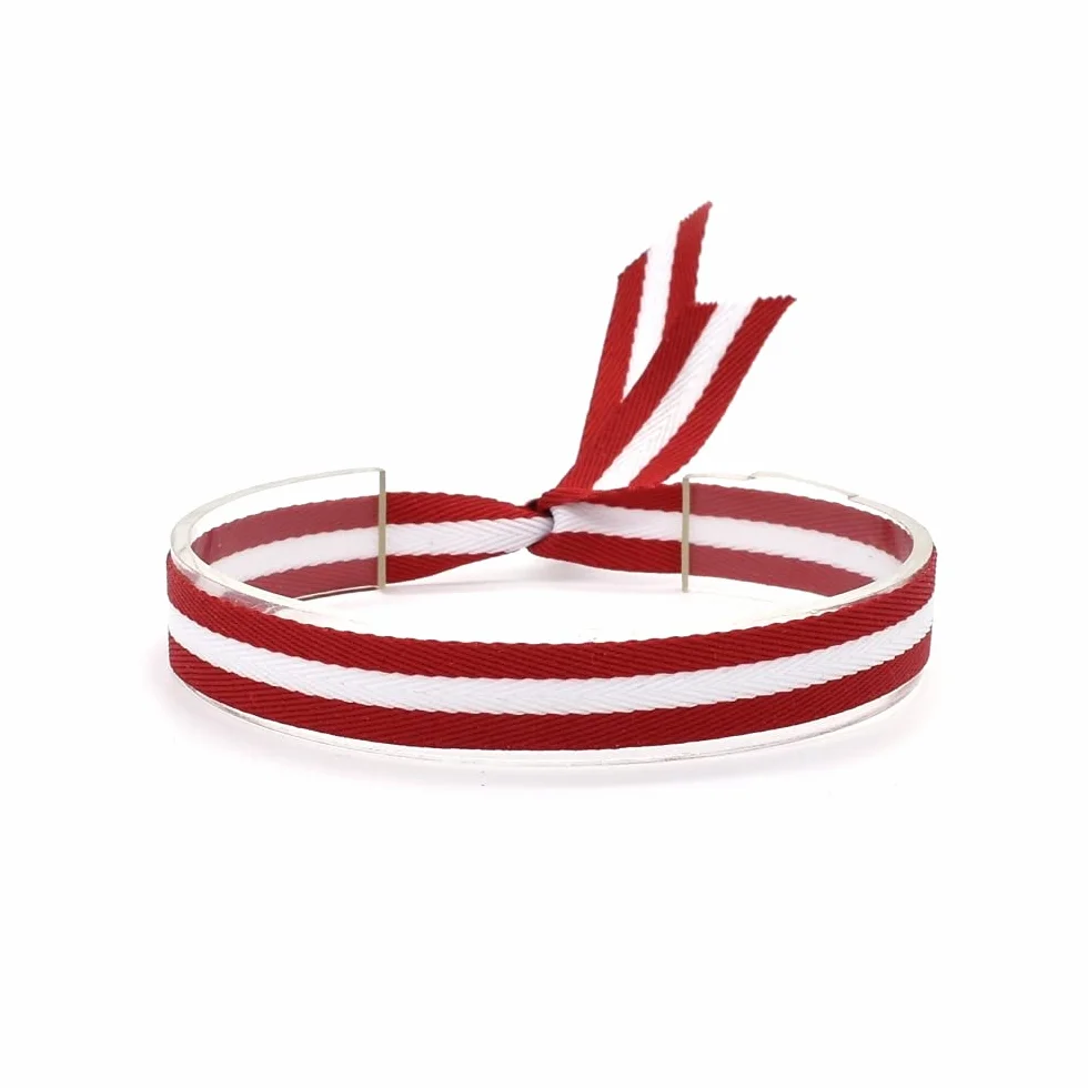 Pulsera tela Eurocopa 2021, Euro2020, España, Alemania, Bélgica, Italia.fútbol para hombre y mujer. - Austria