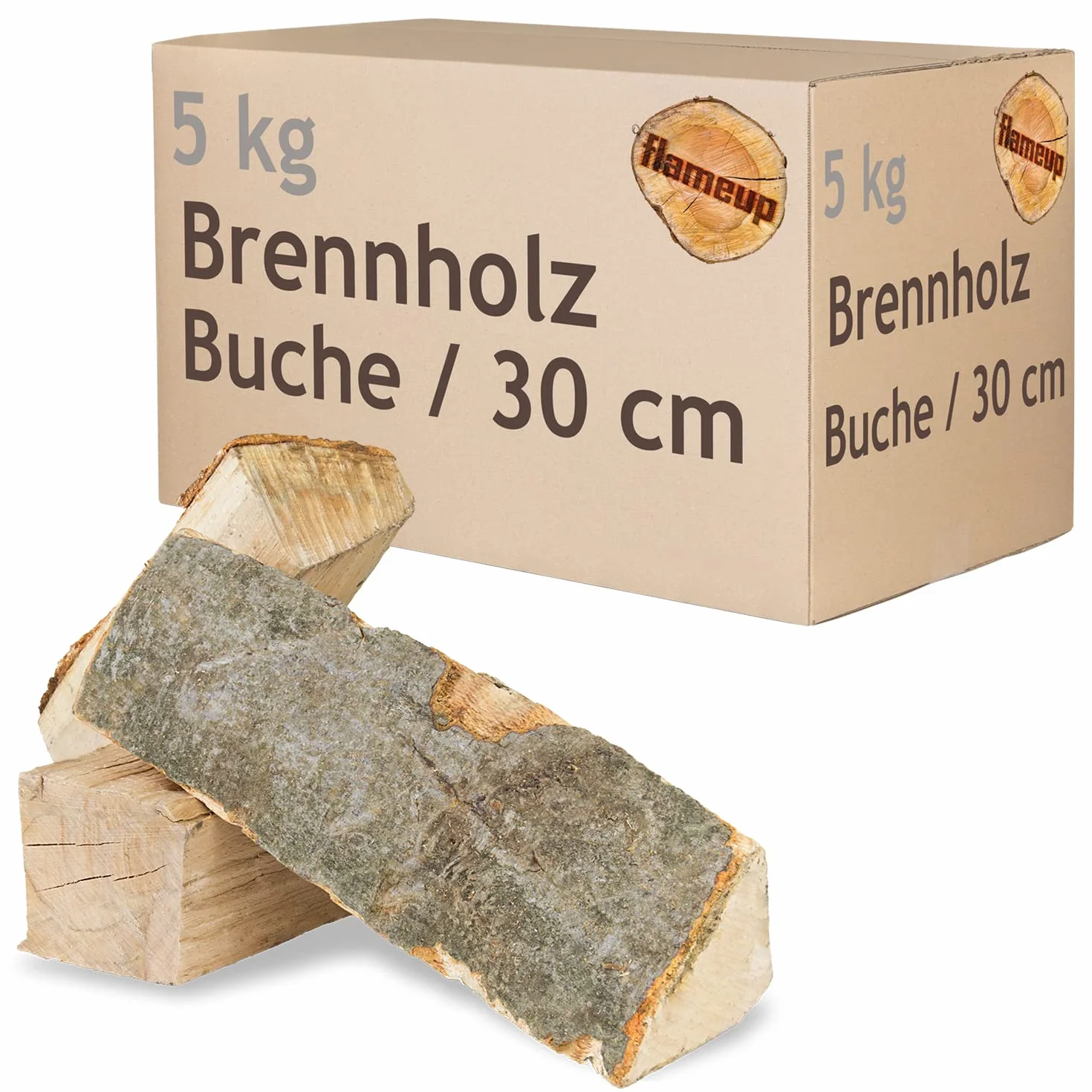 Drewno opałowe, kominkowe, do pieca, grilla, koksownika, bukowego w szczapach 30 cm, ilość: 30 kg