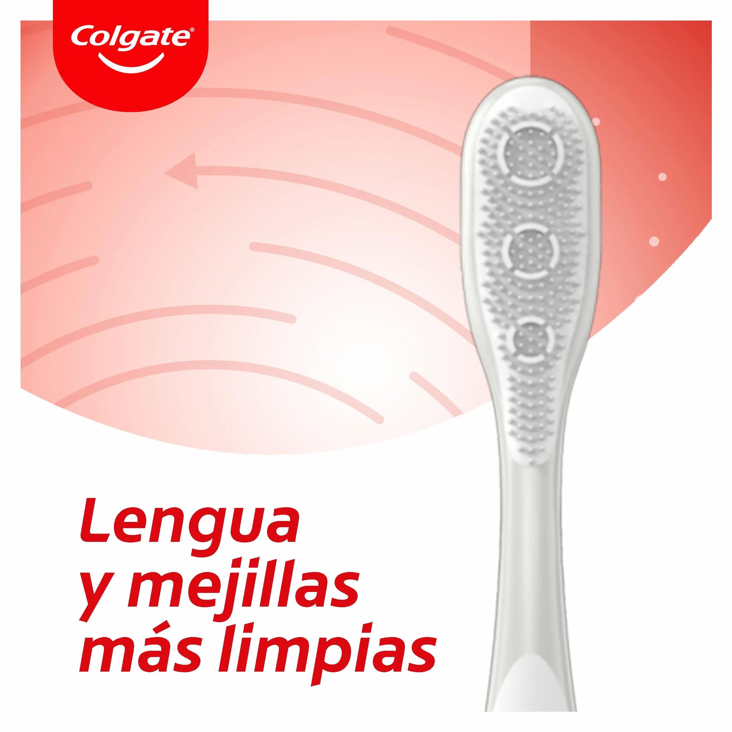 Colgate Max White 360 Szczoteczka do zębów Średnia twardość, 1 szt. Wybielanie zębów, usuwanie plam, oczyszczanie trudno dostępnych obszarów, czyszczenie języka i policzków, eliminuje nieświeży oddech