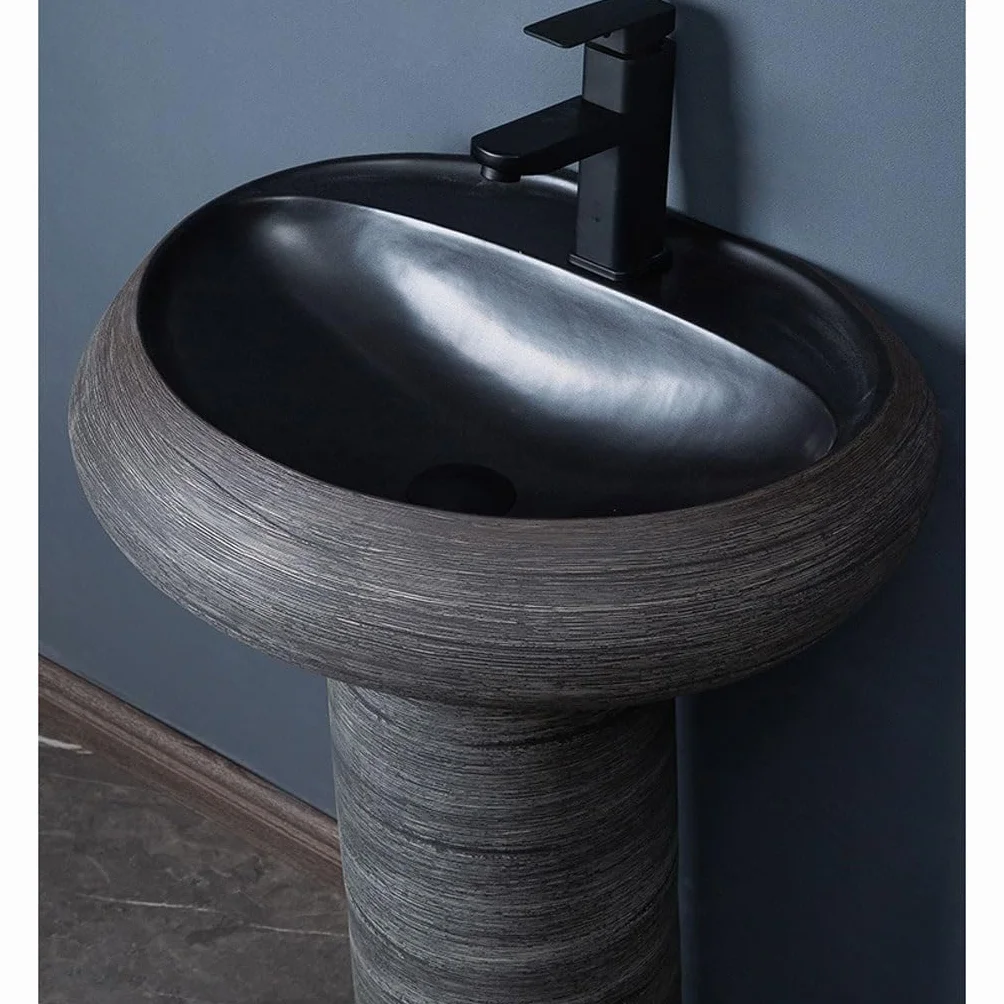 Ceramiczna Umywalka Łazienkowa Nablatowa, Umywalka Nablatowa, Umywalka Zewnętrzna Na Postumencie, Zintegrowana Umywalka Stojąca Do Domowej Toaletki, Stylowy I Funkcjonalny Design