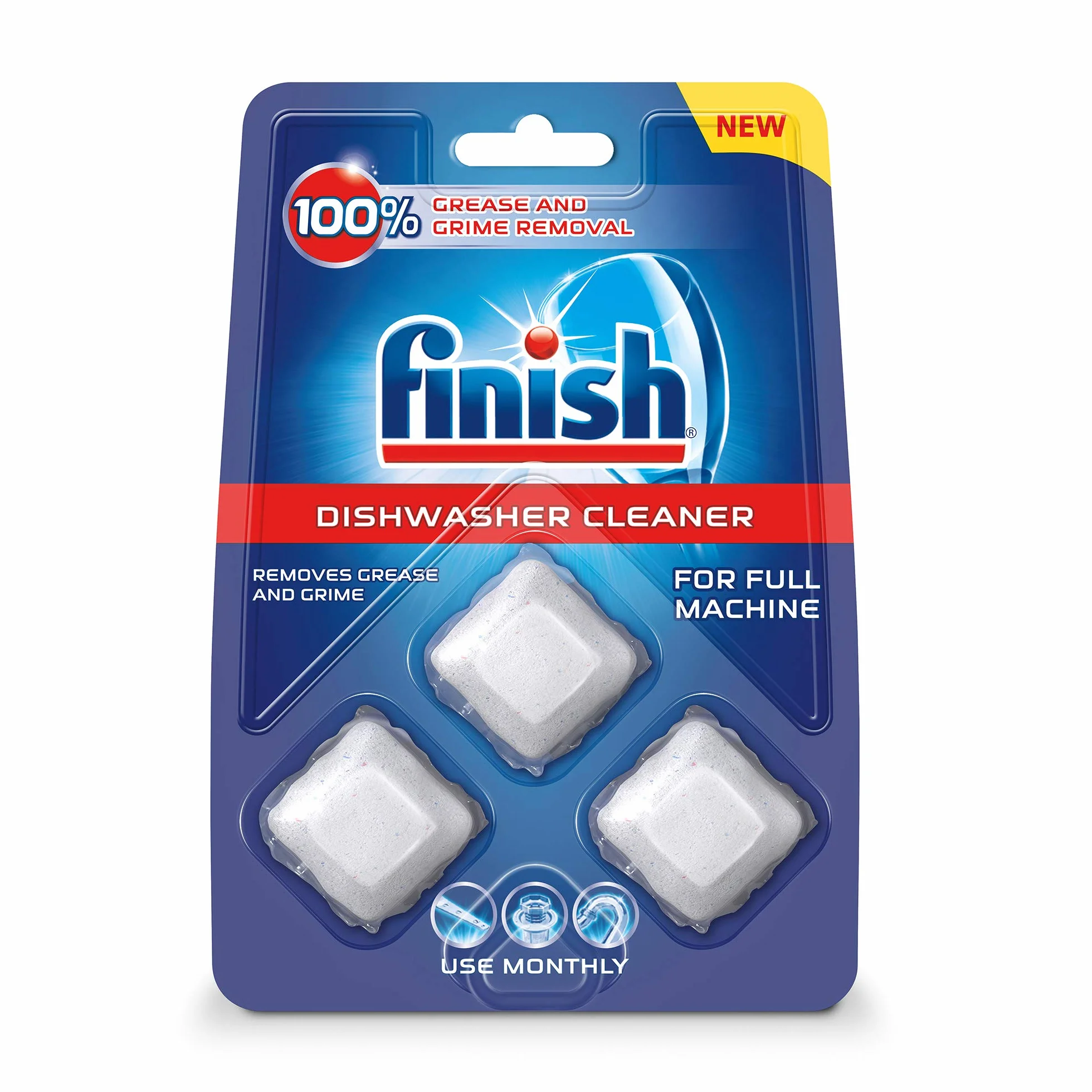 Finish Tabletki do czyszczenia zmywarki, 3 szt.