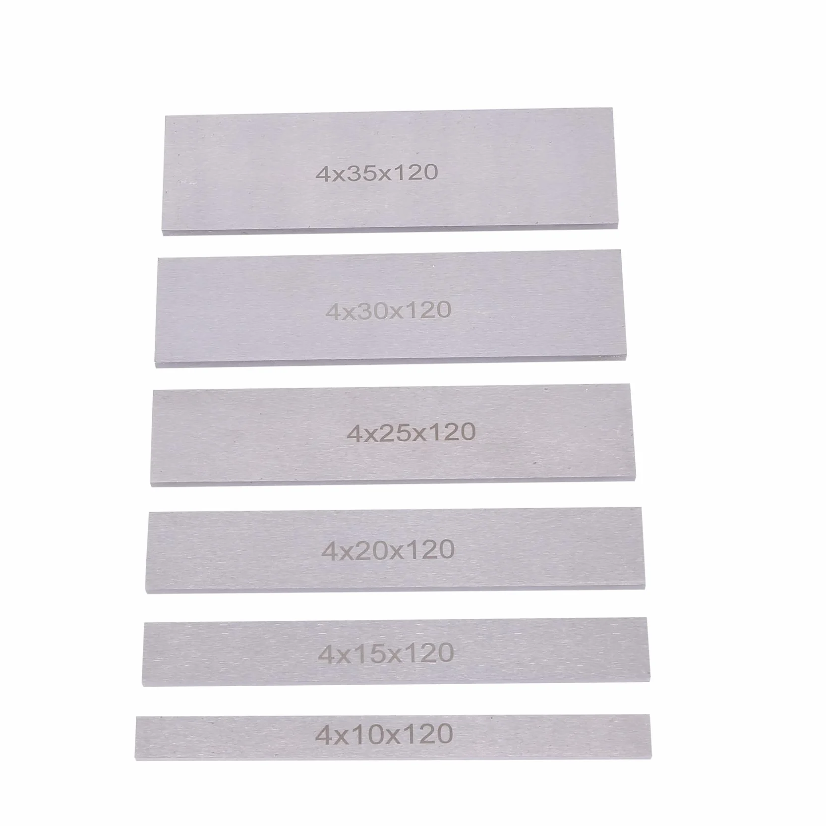 6 par 12 . równoległych podkładek ze stali stopowej zestaw podkładek frezujących 120 mm x (10-35 mm) do tokarki