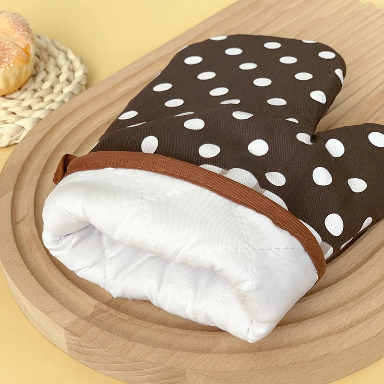 2 sztuki rękawic do kuchenki mikrofalowej, nieparujące, i izolujące termicznie, grillowania, gotowania pieczenia(Color 5)