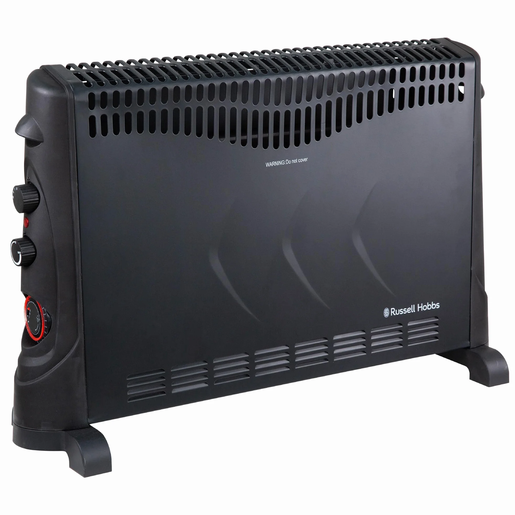 Russell Hobbs RHCVH4002B 2000 W / 2 kW grzejnik elektryczny konwektor z timerem 24 h, 3 ustawienia temperatury, ochrona przed przegrzaniem, regulowany termostat, 20 m2, czarny