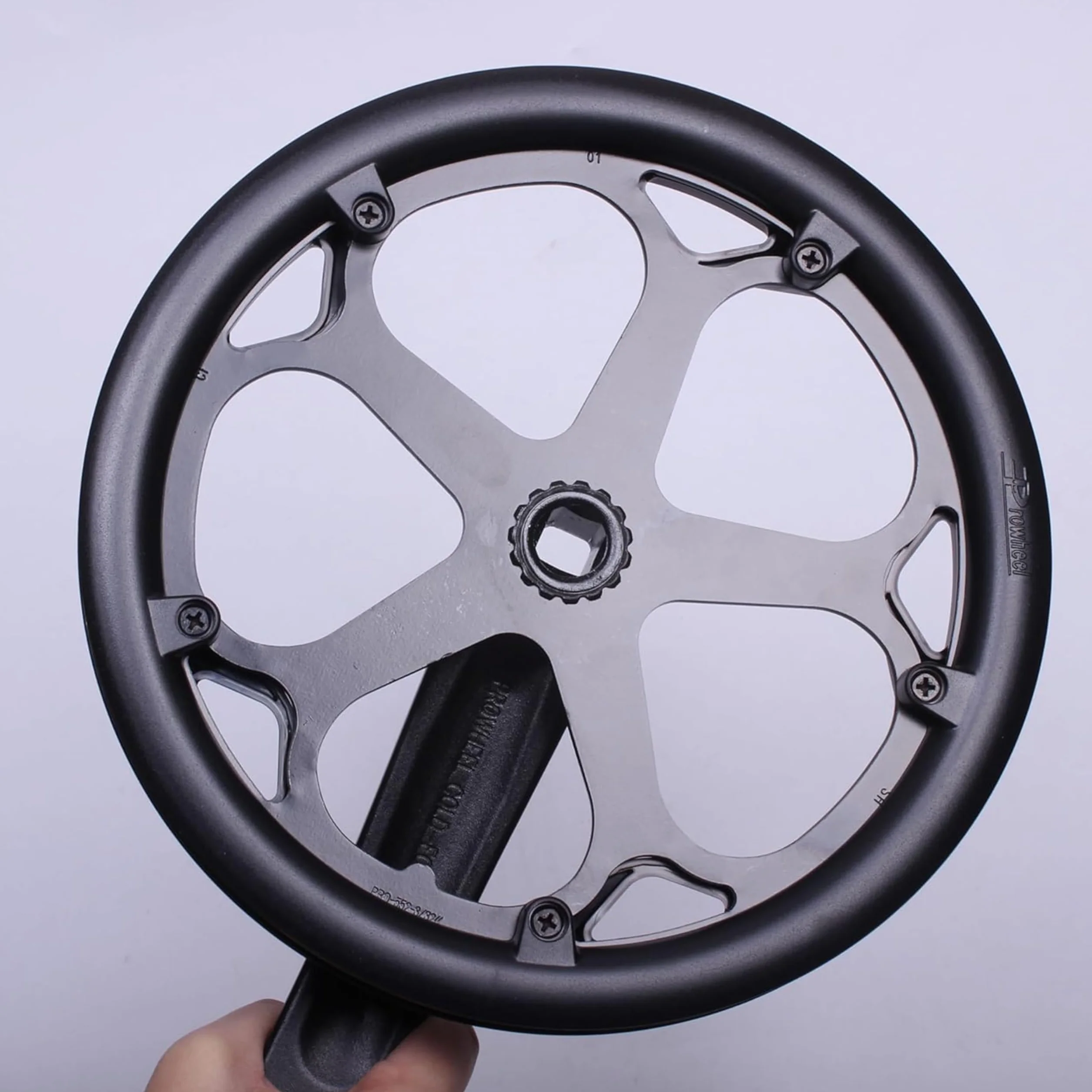 PROWHEEL Korba rowerowa, 152 mm/160 mm/165 mm/170 mm/175 mm, 46T/48T/52T, stalowy zestaw ramienia korby rowerowej, podwójne koło łańcuchowe i zapasowa osłona łańcucha, kompatybilny z rowerem miejskim,