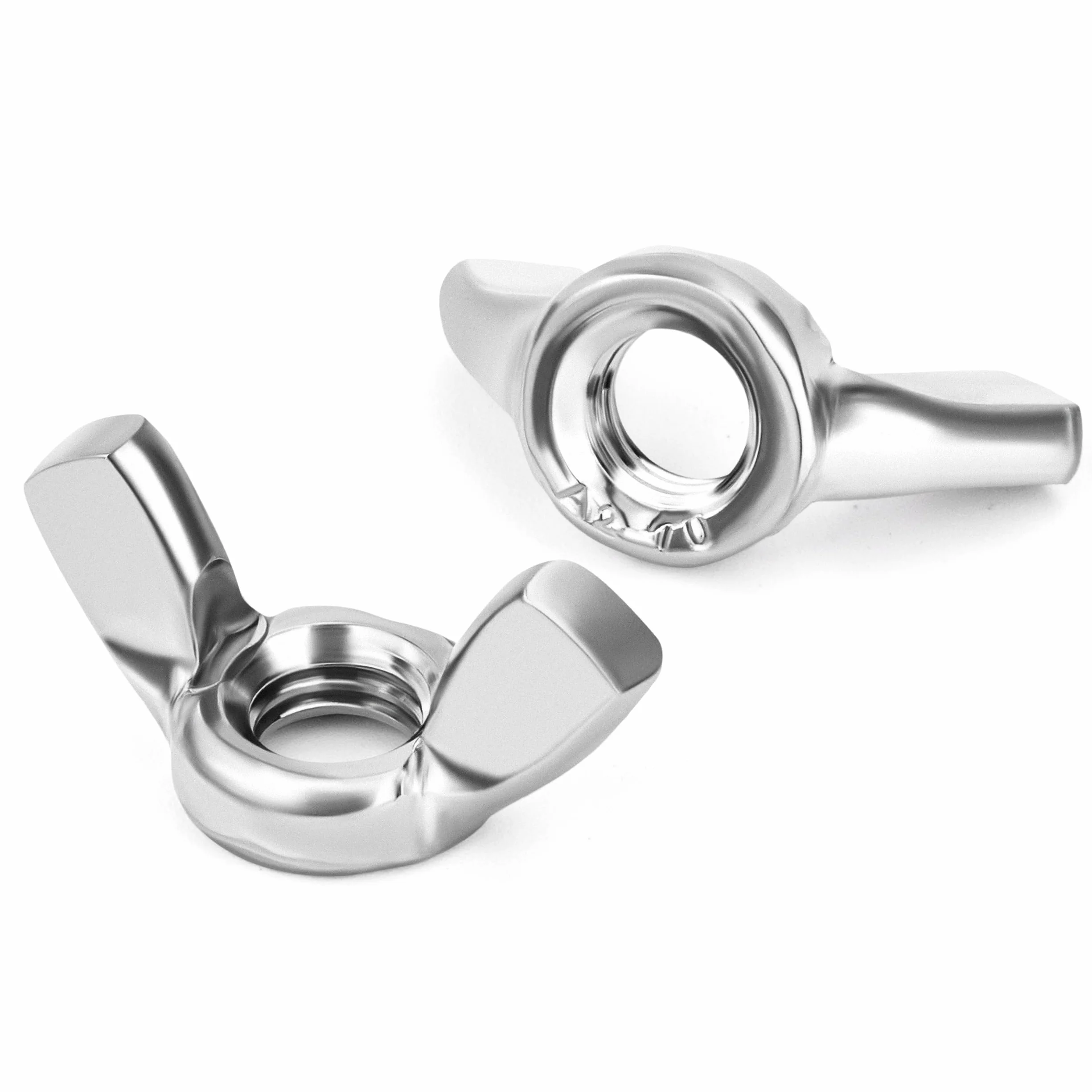 QIMEI-SHOP Nakrętki motylkowe M5 DIN 315 A2 ze stali nierdzewnej, nakrętki motylkowe, nakrętki motylkowe, wkręty ręczne do majsterkowania, mebli ogrodowych, naprawy rowerów, 20 sztuk