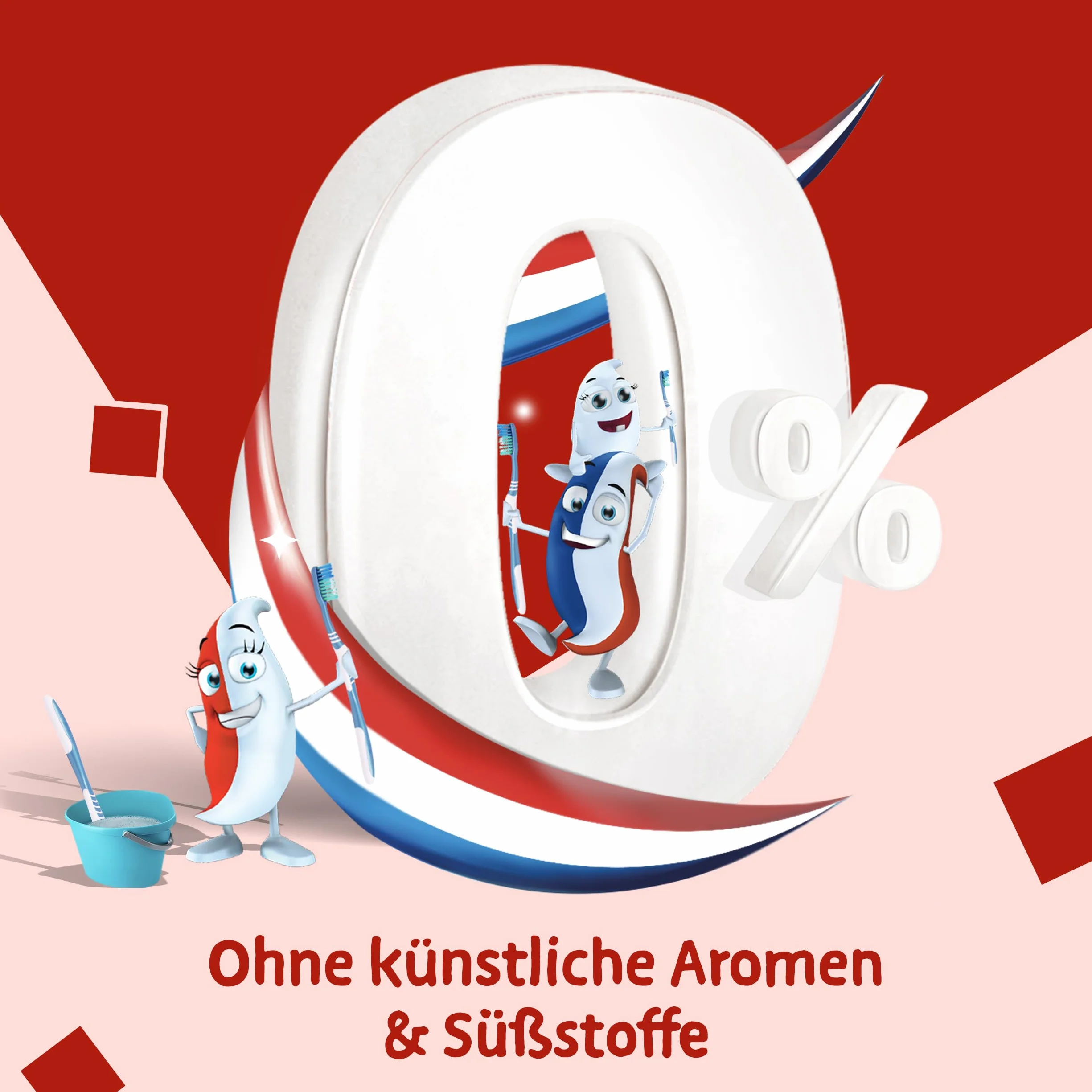 Odol-med3 pasta do zębów mlecznych dla dzieci w wieku od 0 do 6 lat, opracowana przez ekspertów ds. zębów dla zdrowych zębów mlecznych, 6 x 50 ml