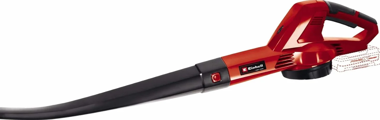 Einhell Power X-Change Akumulator z Ładowarką, Czarny/Czerwony, ‎ & Einhell Akumulatorowa dmuchawa do liści GC-CL 18 Li E-Solo Power X-Change