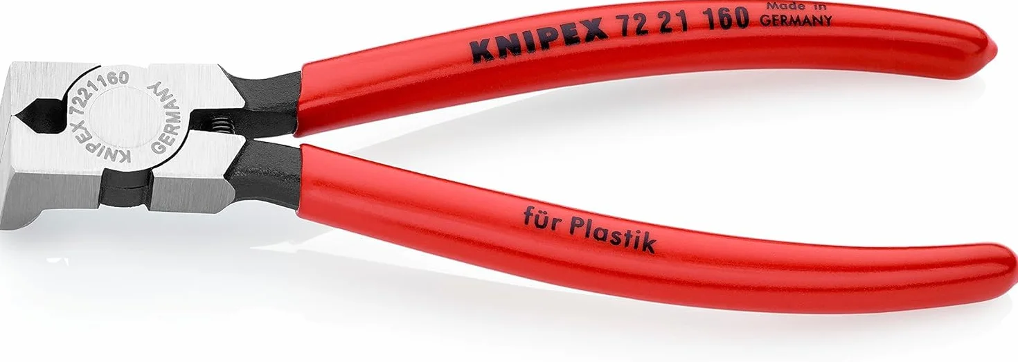 KNIPEX Szczypce tnące boczne do tworzywa sztucznego z tworzywa sztucznego, powlekane 160 mm, 72 21 160
