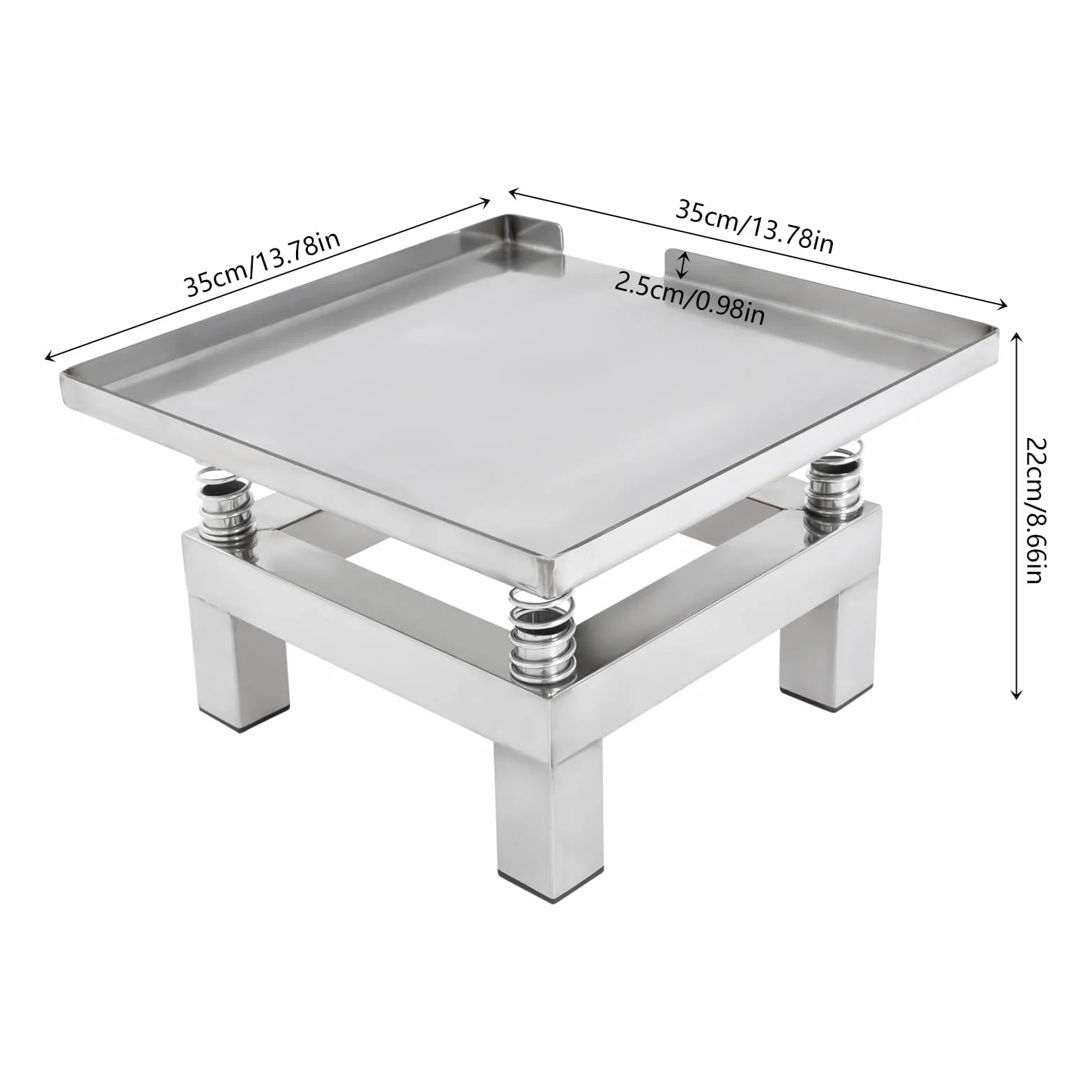 Mały beton stół wibracyjny do testowania, stal nierdzewna, mini platforma, 350 x 350 cm, 220 V, 3600 obr./min, do formowania wibracji, zwiększania wytrzymałości